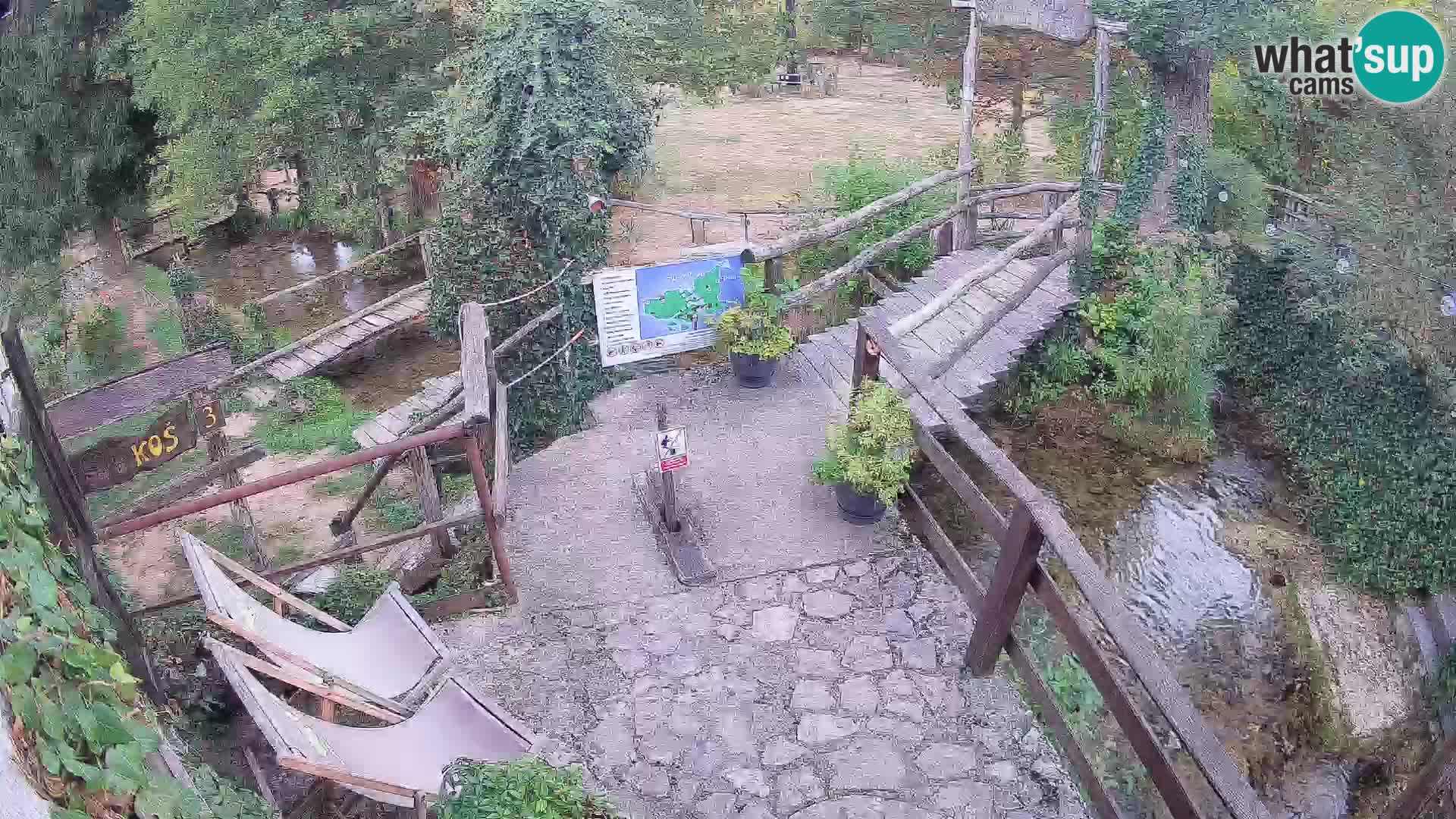 Seen auf dem Fluss Slunjčica in Rastoke