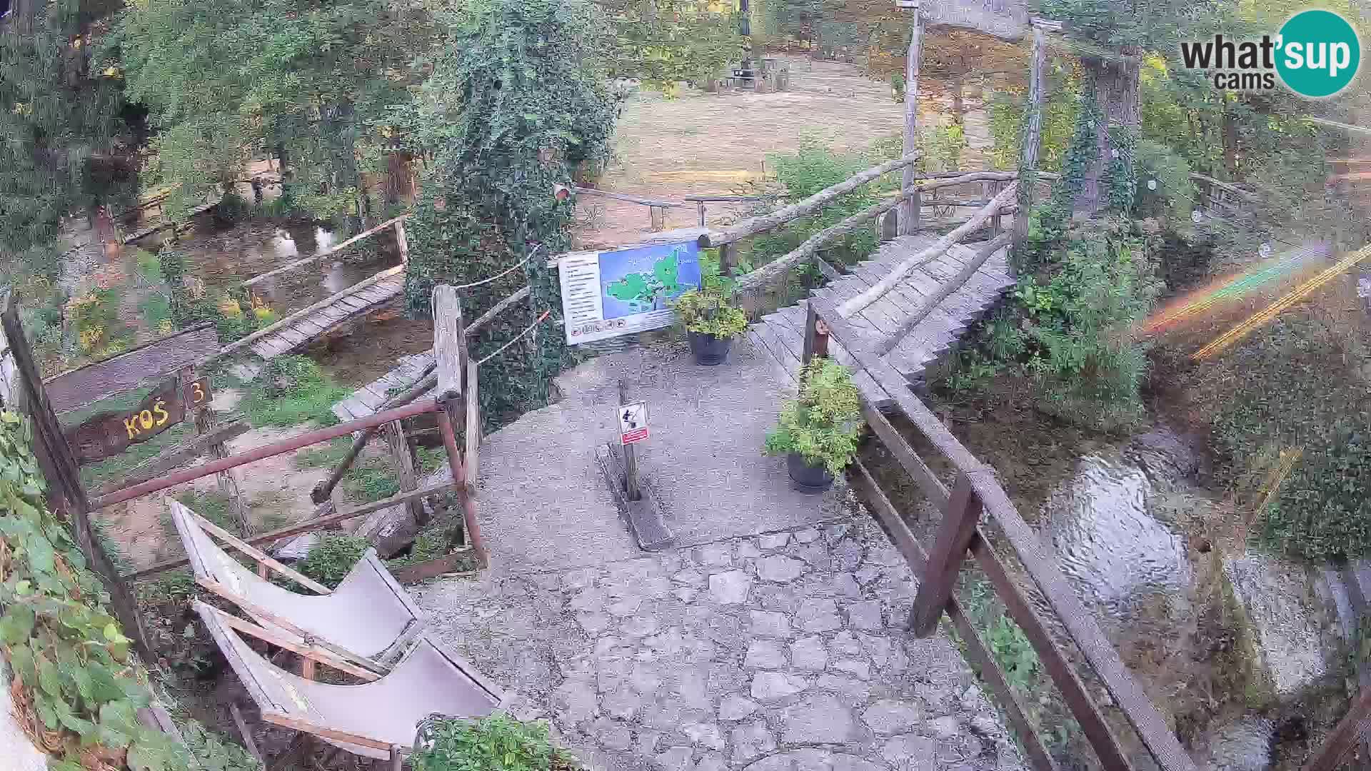 Seen auf dem Fluss Slunjčica in Rastoke
