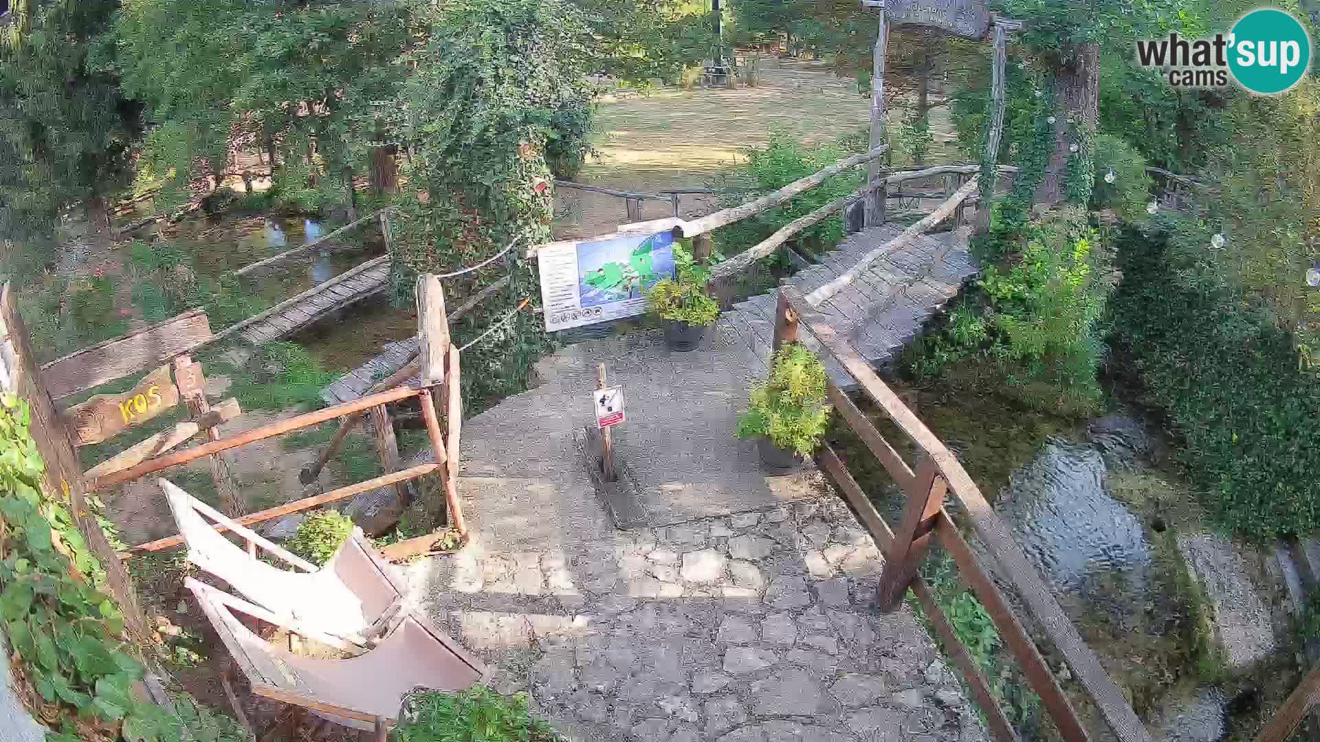 Seen auf dem Fluss Slunjčica in Rastoke