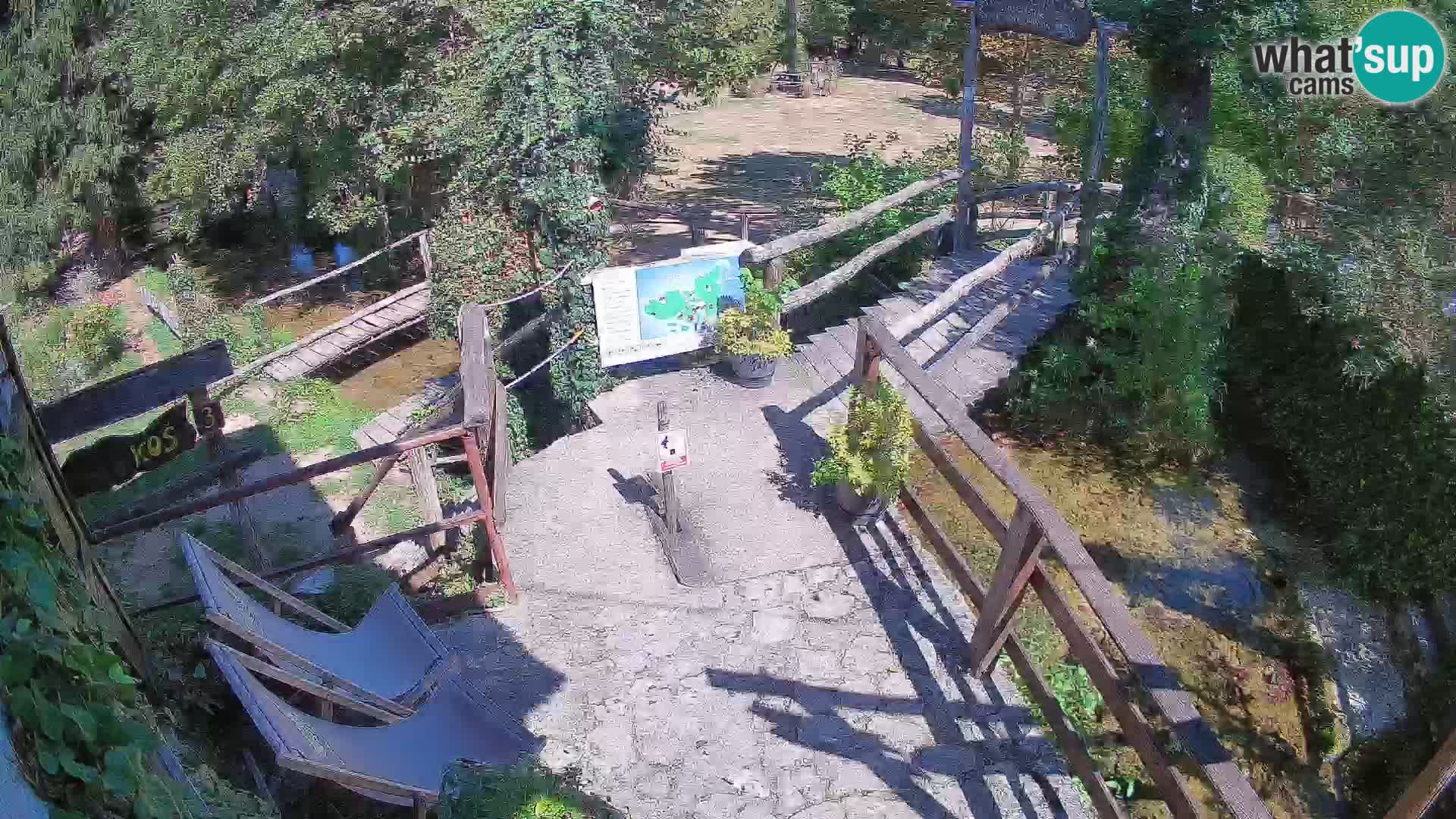 Seen auf dem Fluss Slunjčica in Rastoke