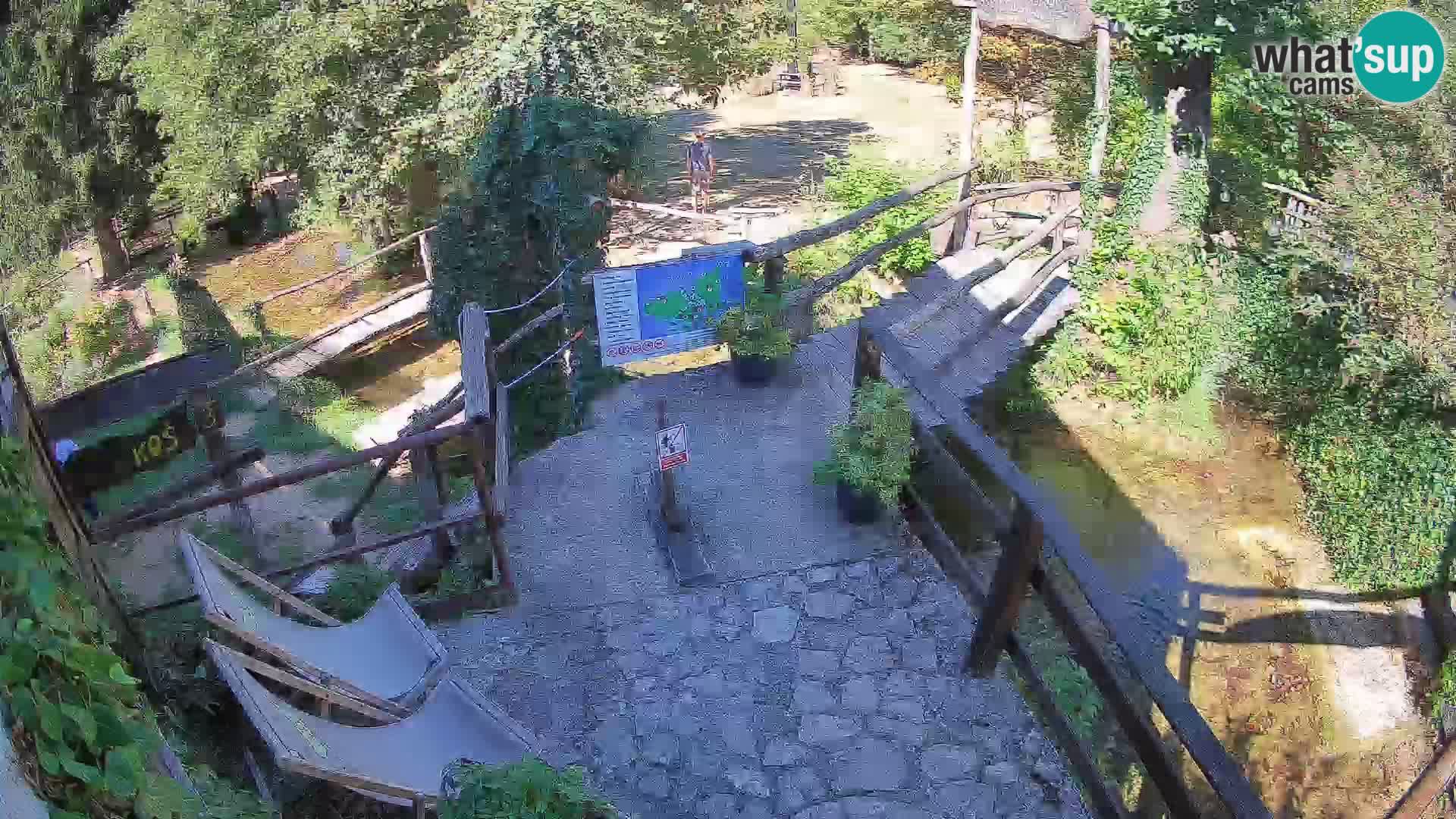 lagos en el río Slunjčica en Rastoke
