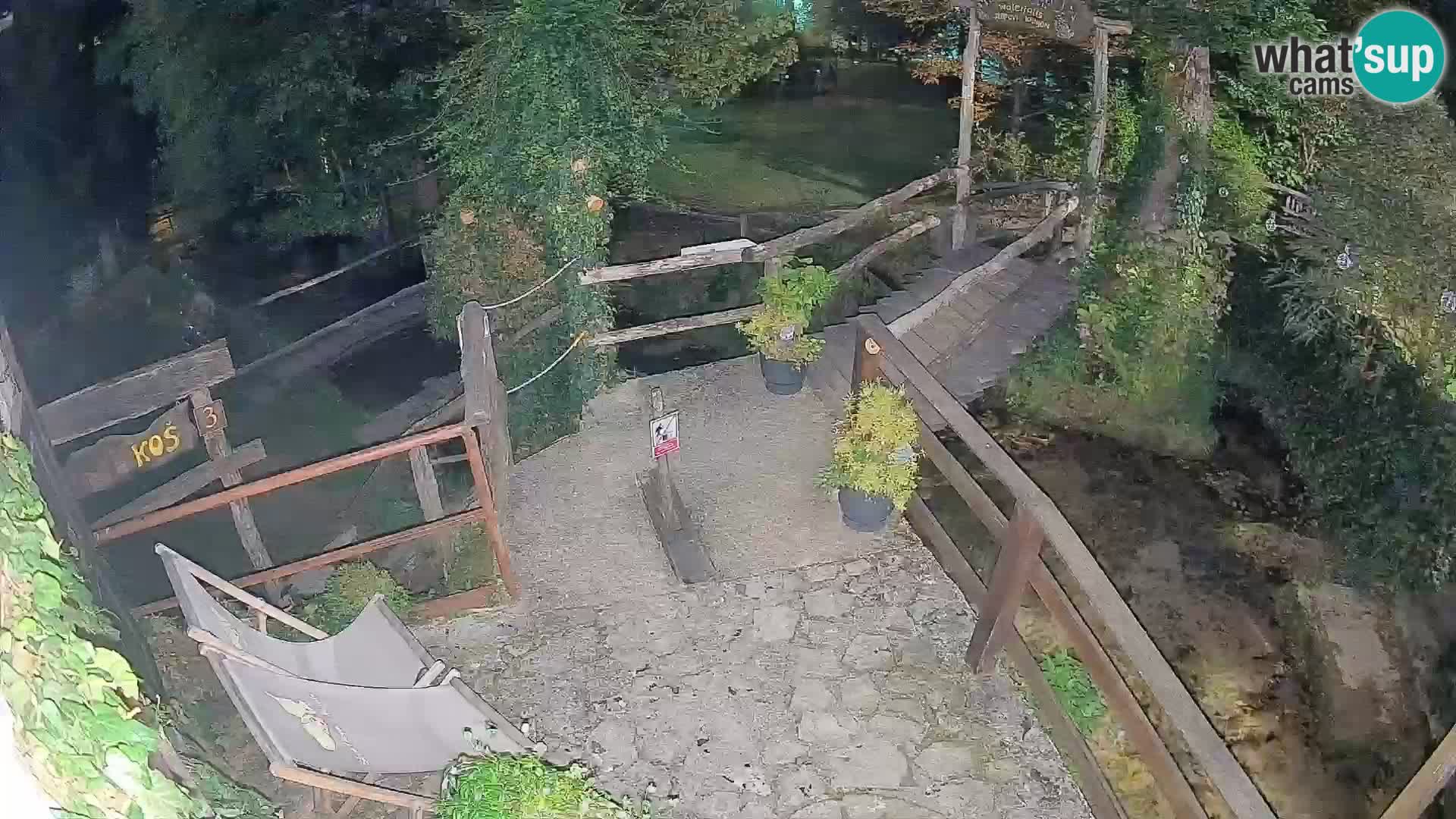 Seen auf dem Fluss Slunjčica in Rastoke