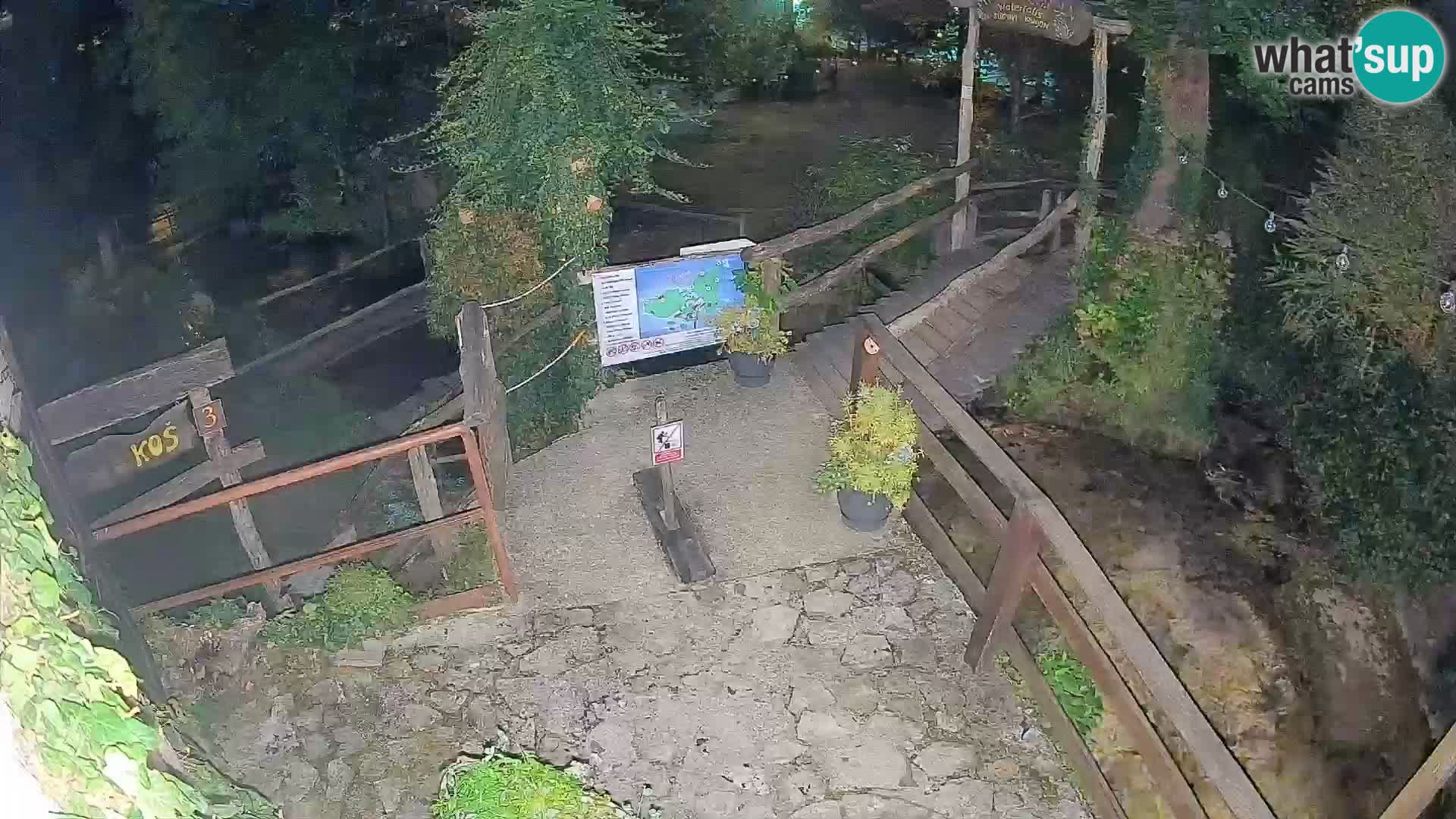 lagos en el río Slunjčica en Rastoke
