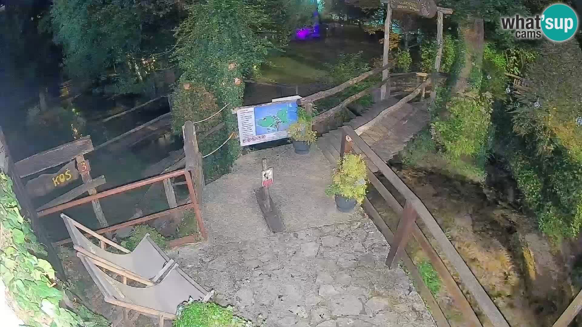 Seen auf dem Fluss Slunjčica in Rastoke