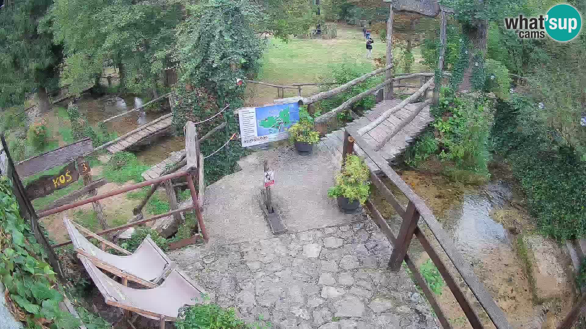 Seen auf dem Fluss Slunjčica in Rastoke