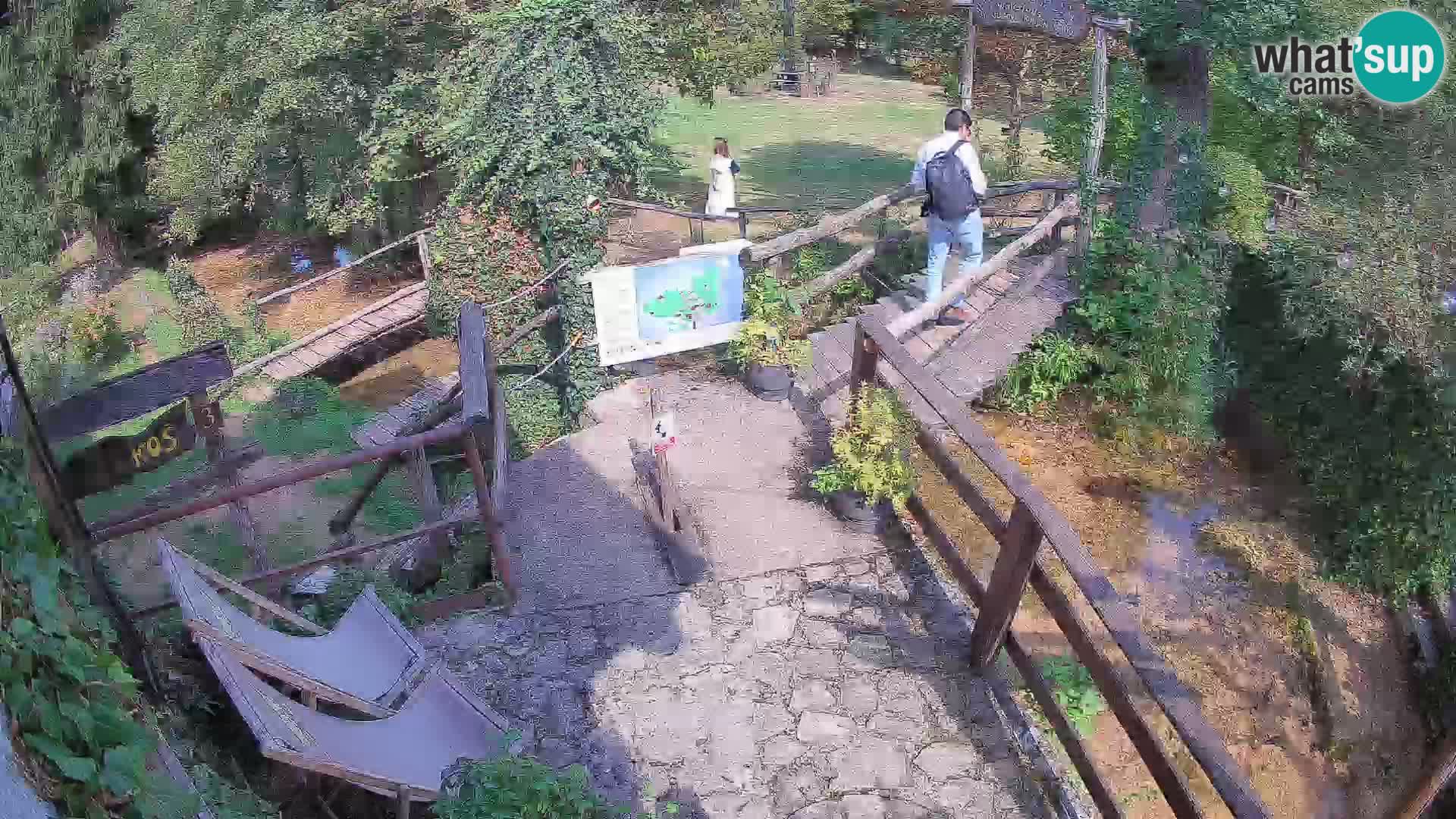 Seen auf dem Fluss Slunjčica in Rastoke