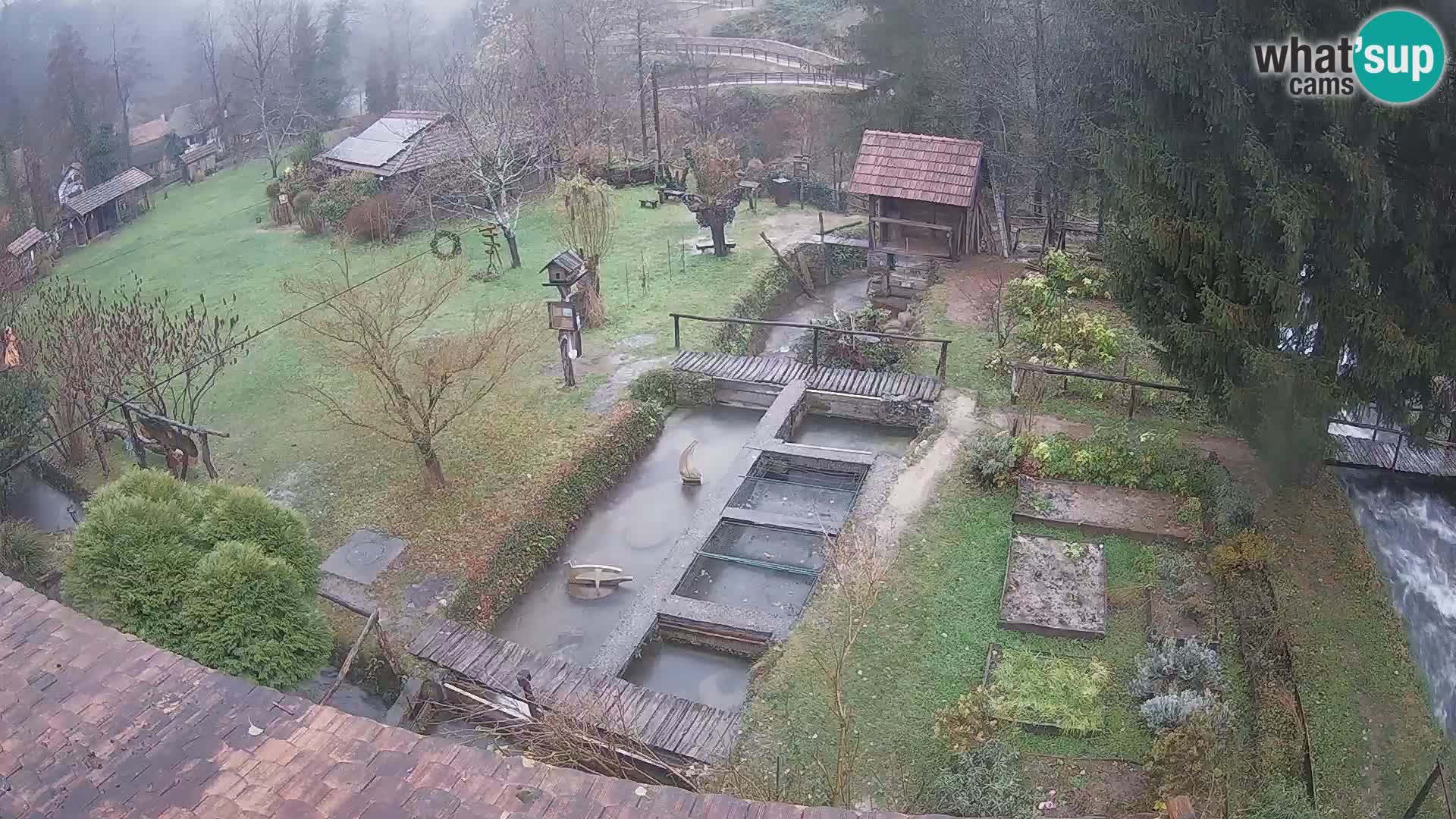 Cámara web en vivo Rastoke – río Slunjčica – Croacia