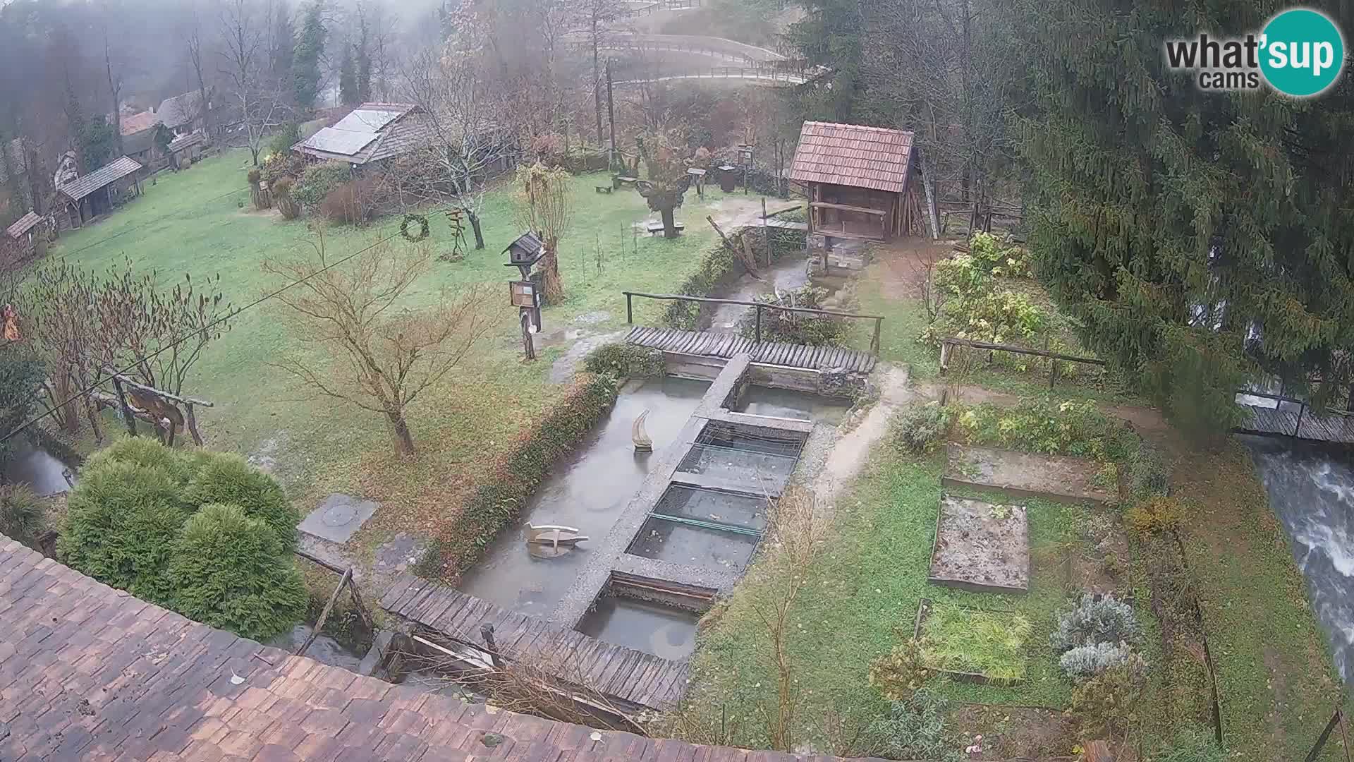 Cámara web en vivo Rastoke – río Slunjčica – Croacia