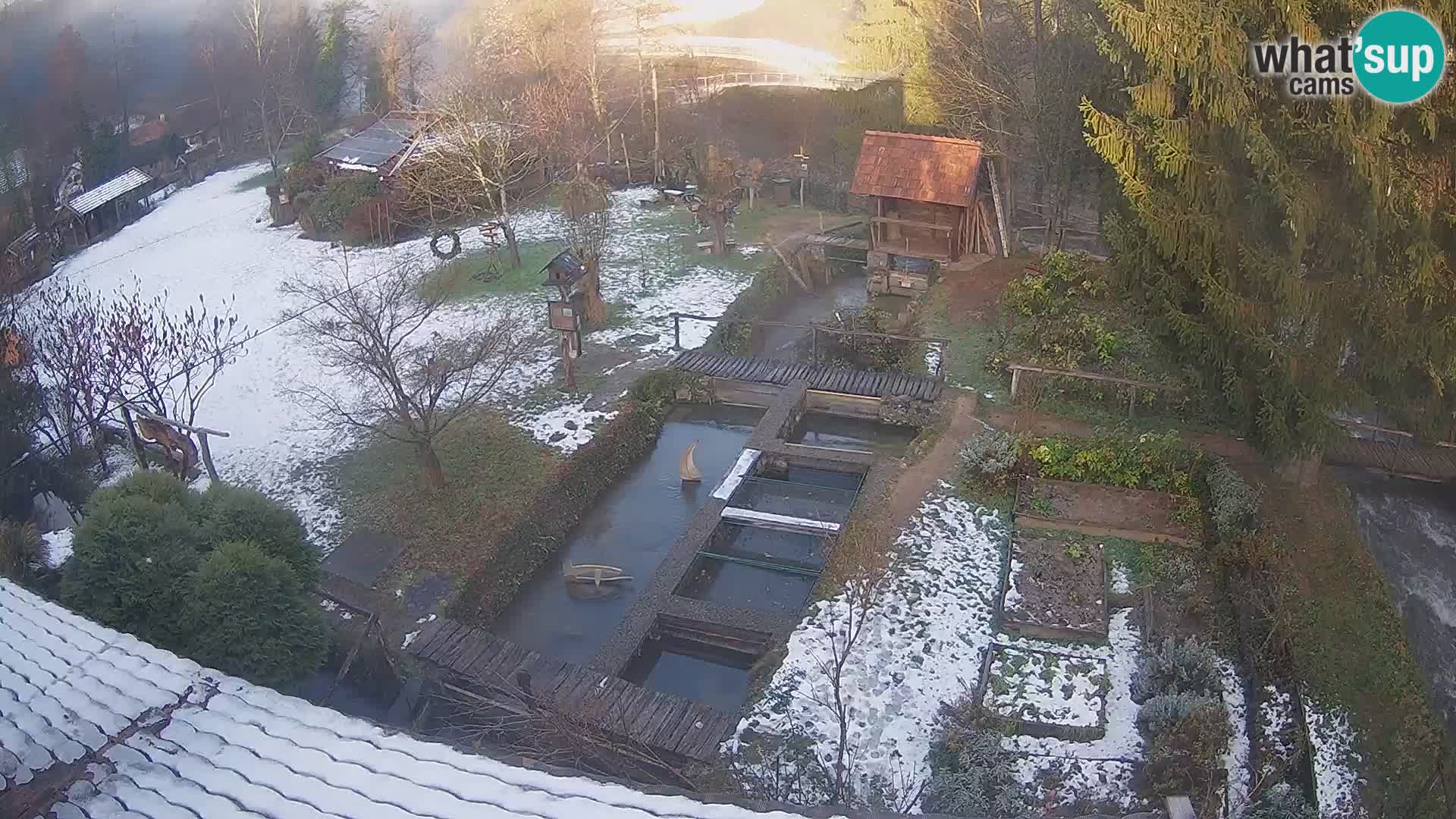 Cámara web en vivo Rastoke – río Slunjčica – Croacia