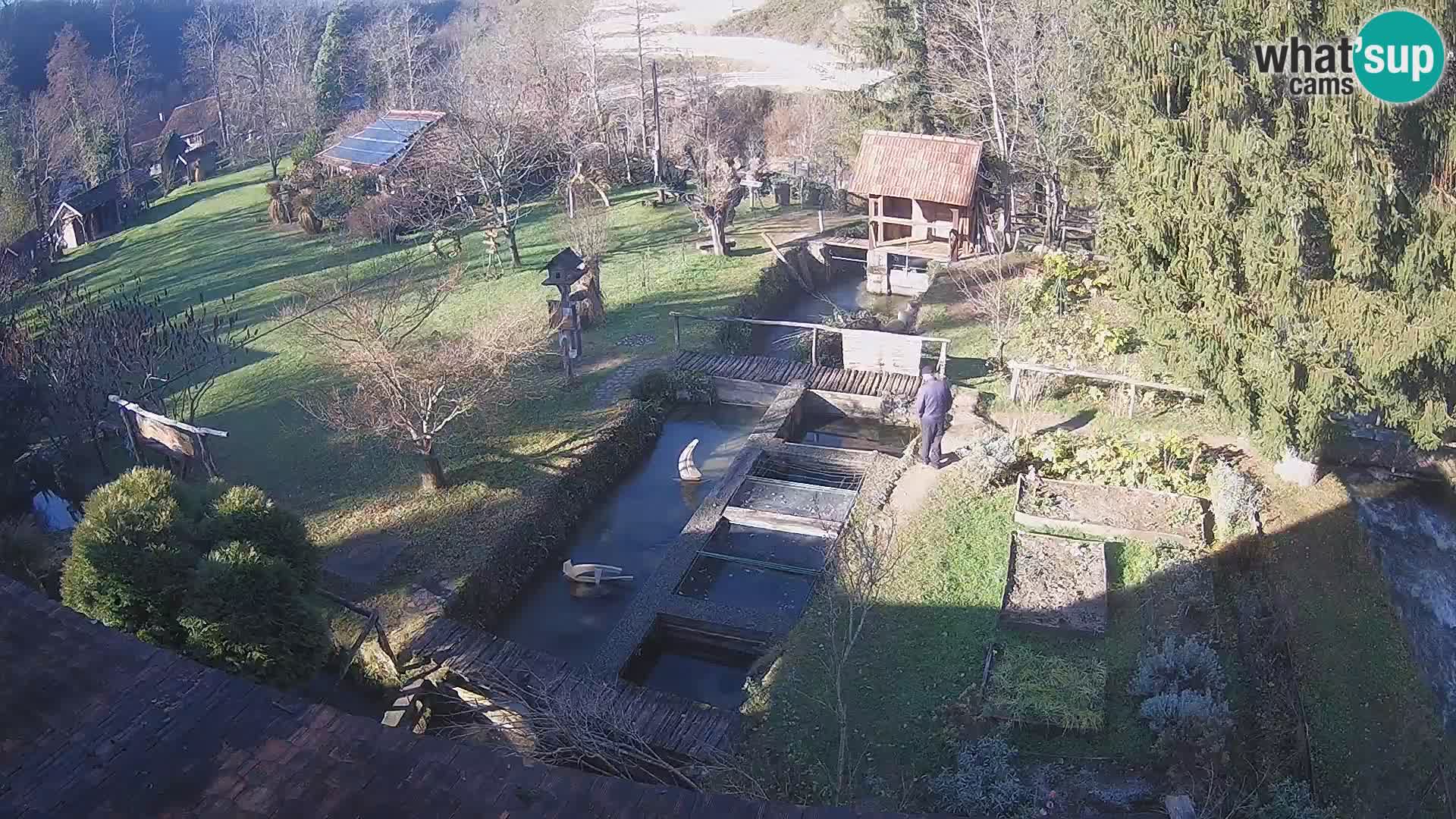 Spletna kamera v živo Rastoke – reka Slunjčica – Hrvaška