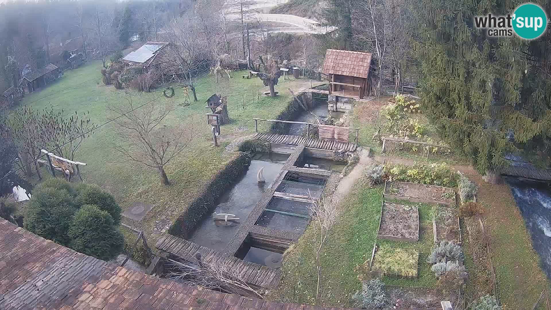 Cámara web en vivo Rastoke – río Slunjčica – Croacia