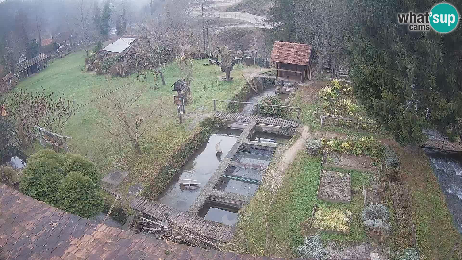 Cámara web en vivo Rastoke – río Slunjčica – Croacia