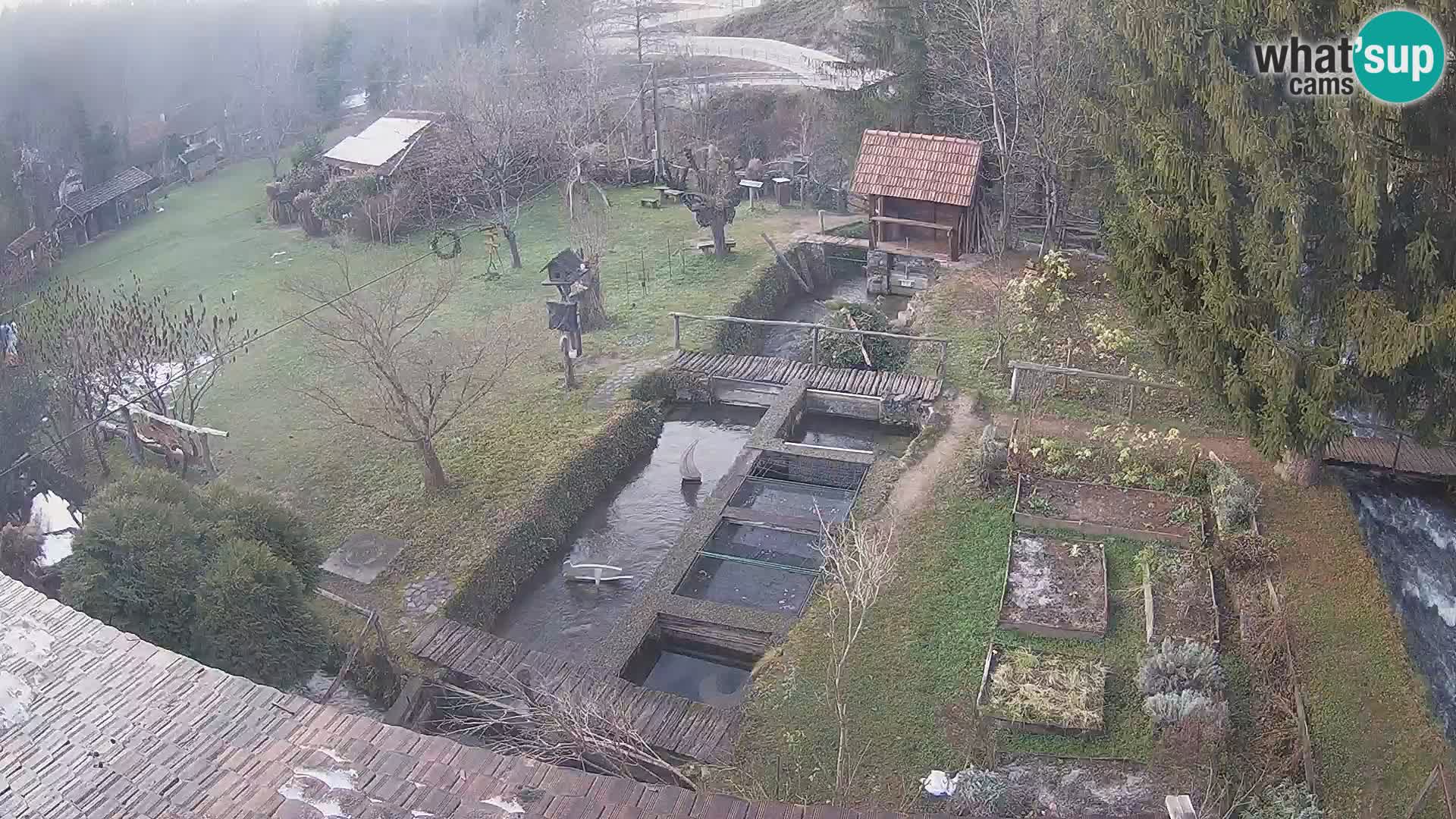 Cámara web en vivo Rastoke – río Slunjčica – Croacia