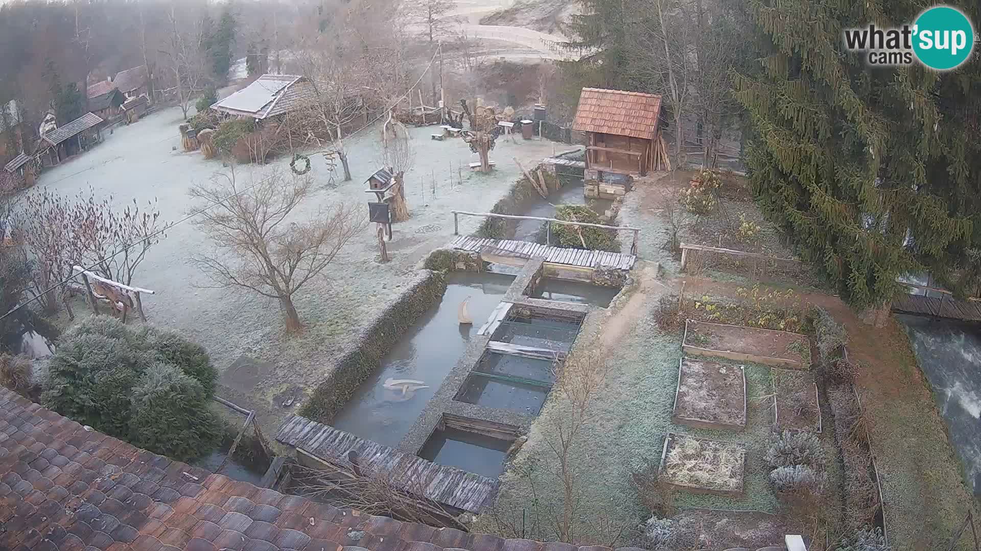 Live webcam Rastoke – river Slunjčica – Croatia