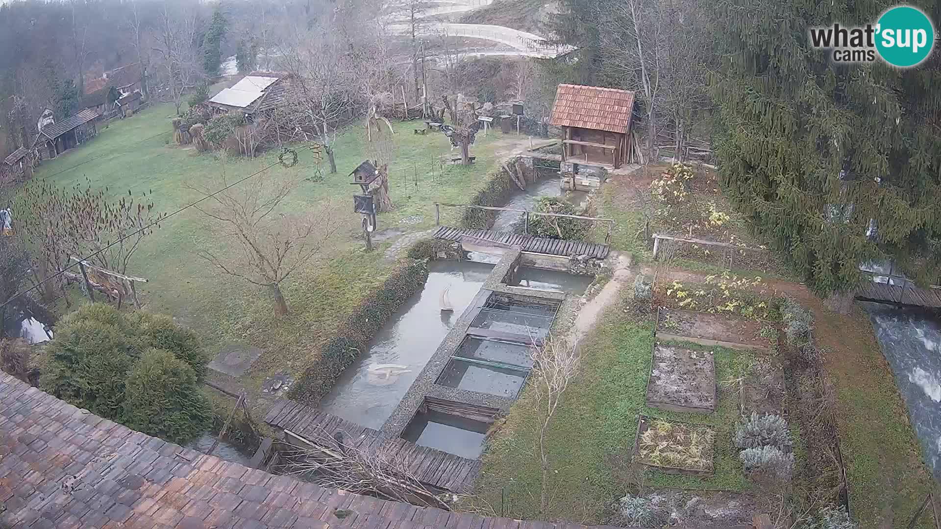 Live webcam Rastoke – river Slunjčica – Croatia