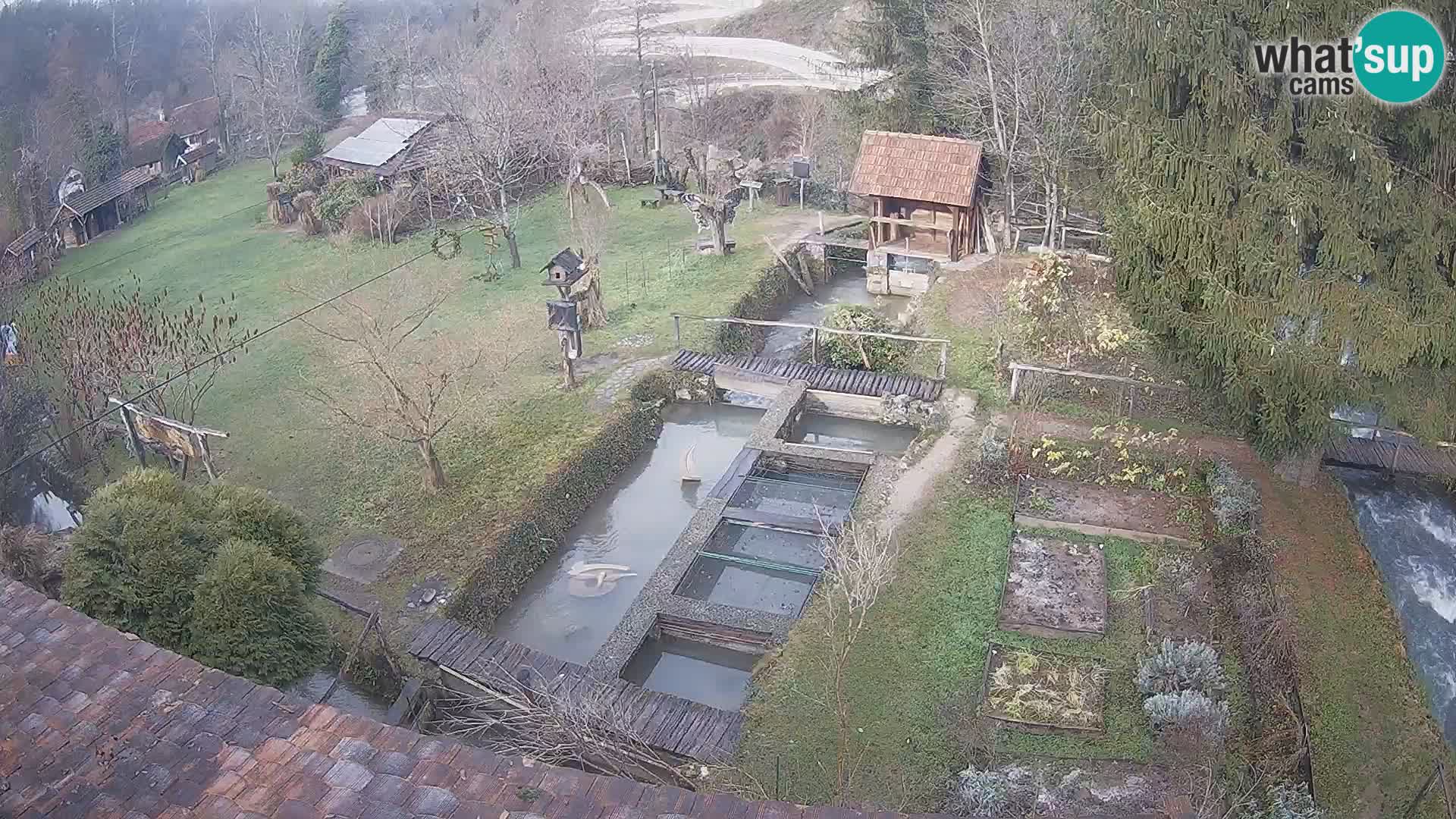 Live webcam Rastoke – river Slunjčica – Croatia