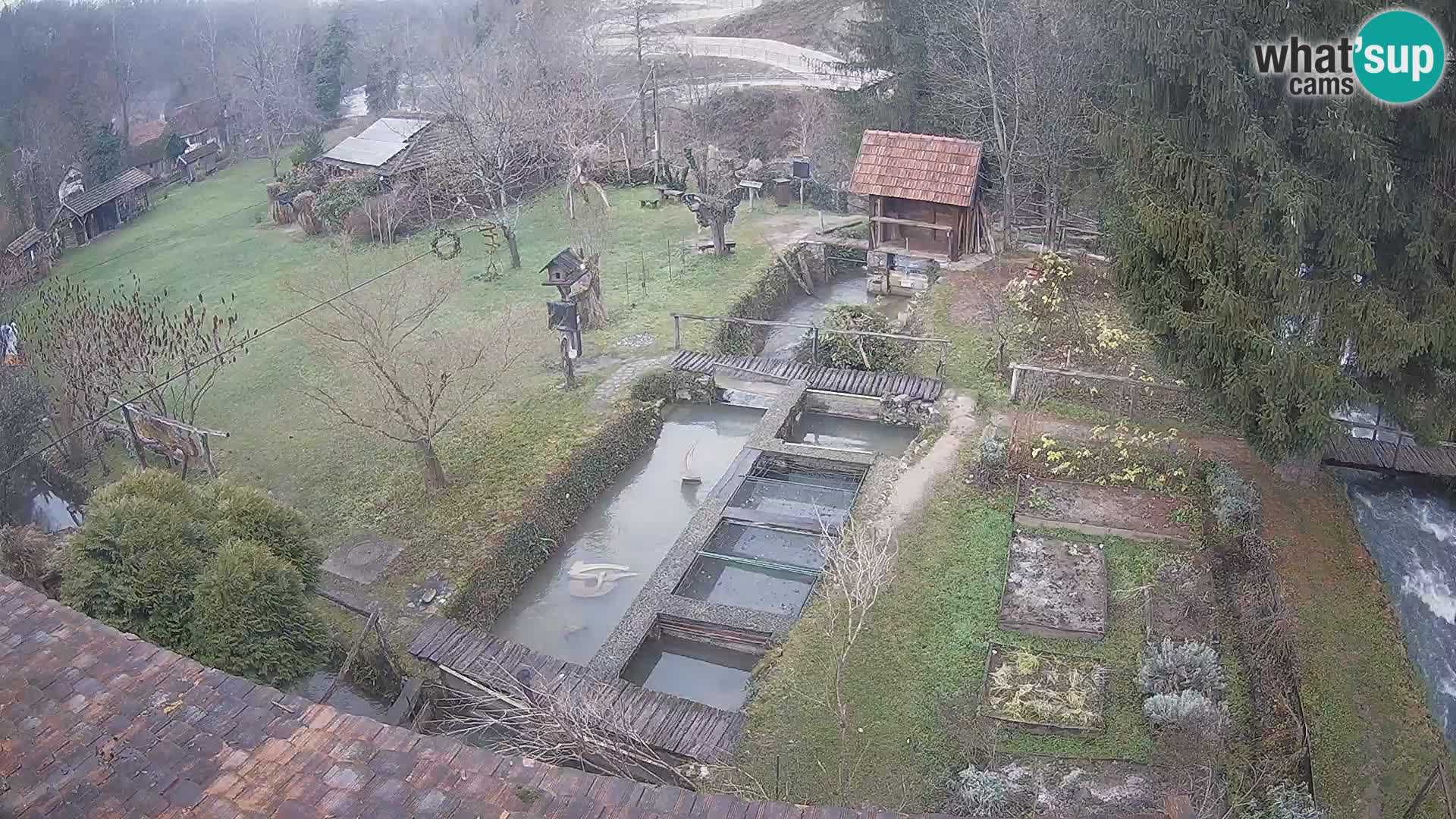 Live webcam Rastoke – river Slunjčica – Croatia