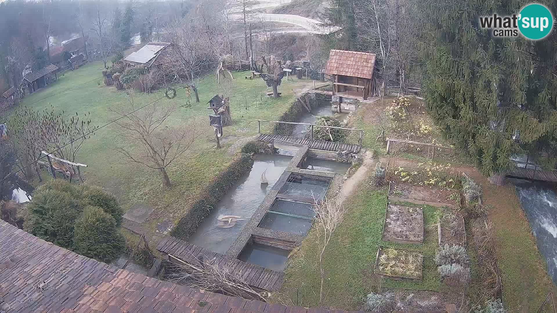 Webcam en direct Rastoke – rivière Slunjčica – Croatie