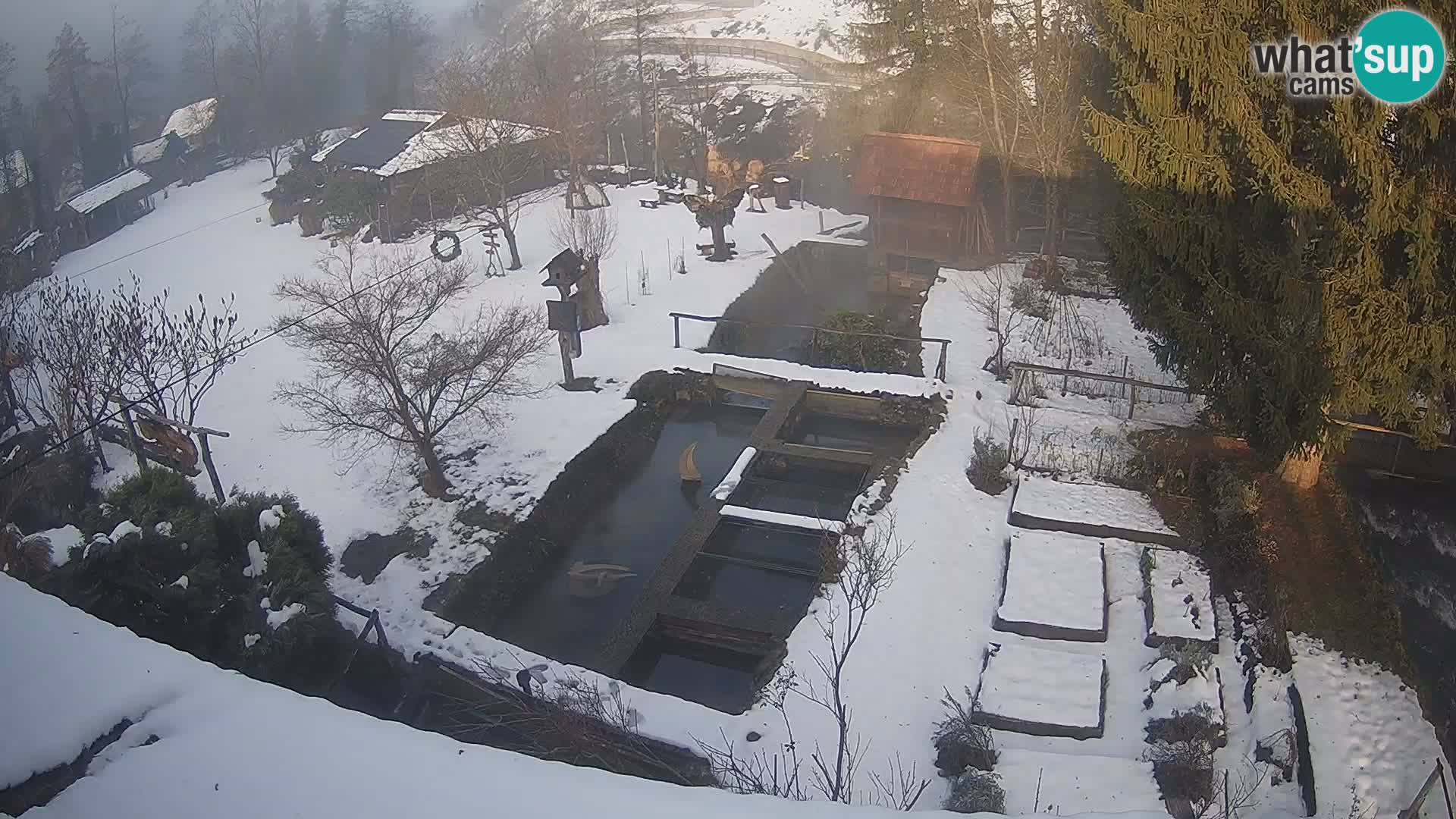 Live webcam Rastoke – river Slunjčica – Croatia