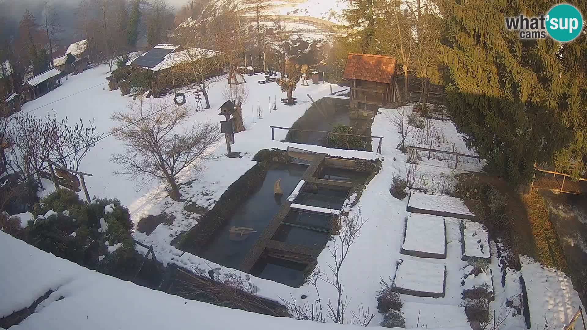 Live webcam Rastoke – river Slunjčica – Croatia