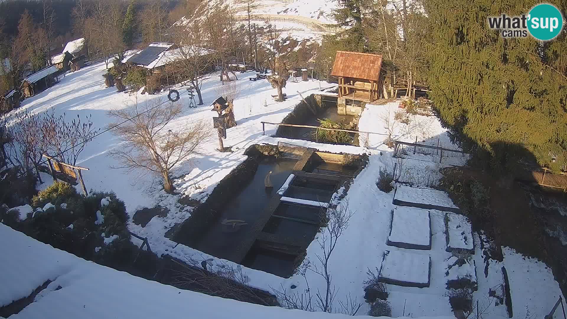 Live webcam Rastoke – river Slunjčica – Croatia