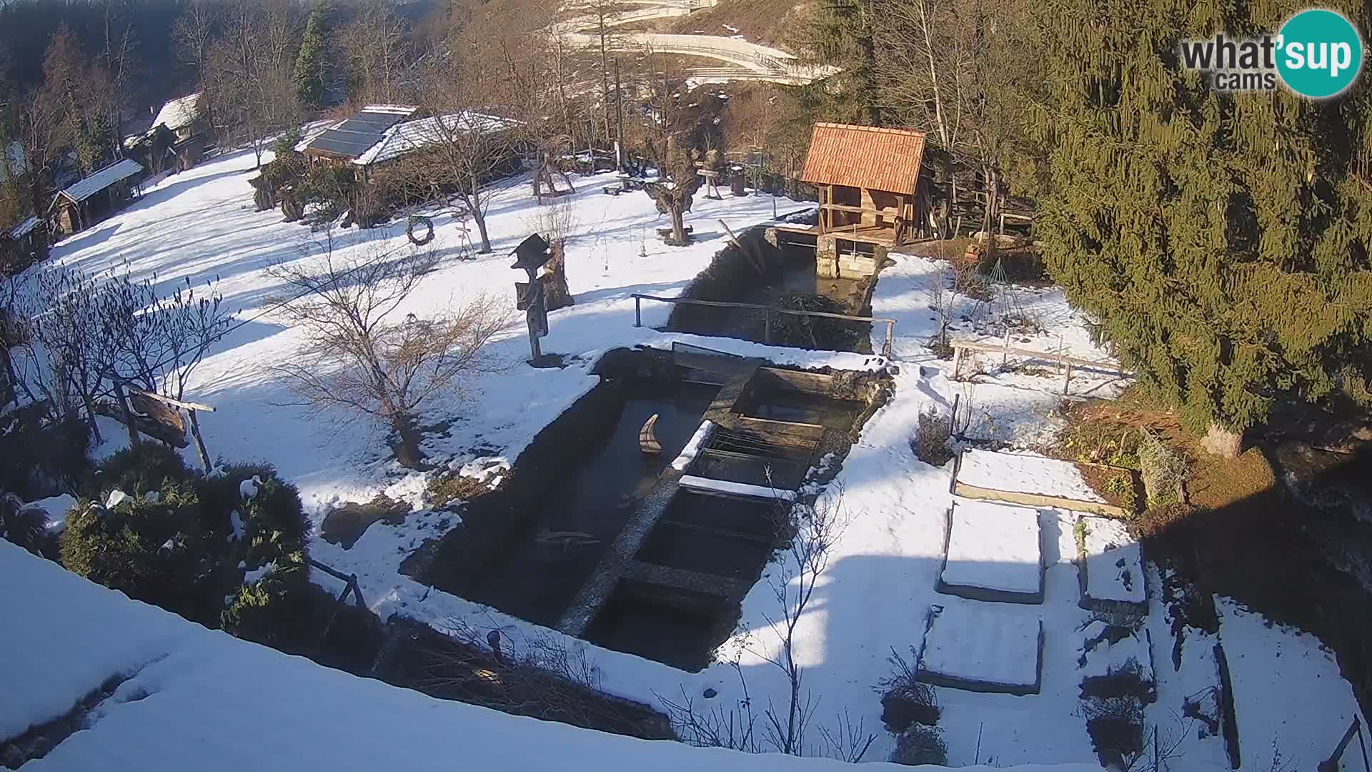 Live webcam Rastoke – river Slunjčica – Croatia