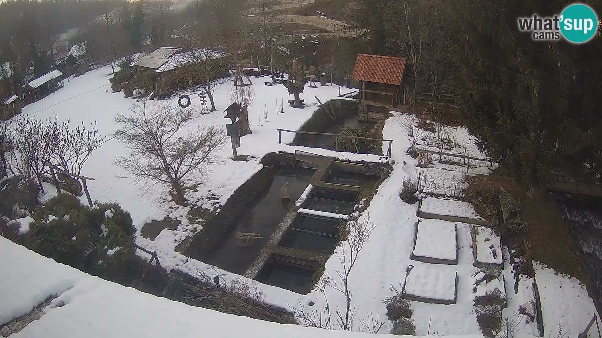 Live webcam Rastoke – river Slunjčica – Croatia