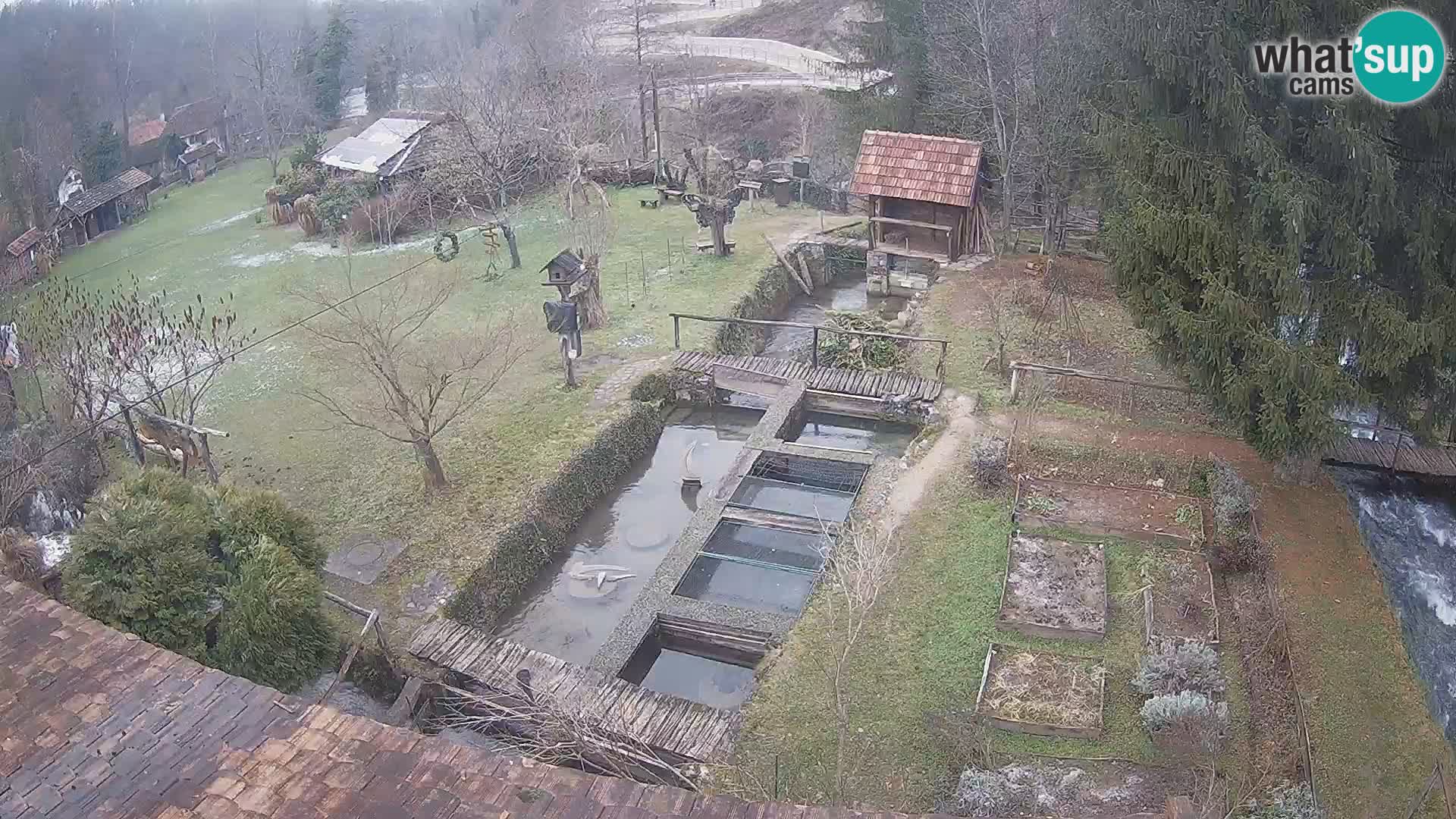 Live webcam Rastoke – river Slunjčica – Croatia