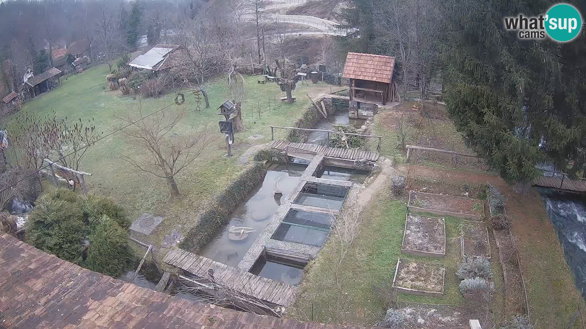 Live webcam Rastoke – river Slunjčica – Croatia