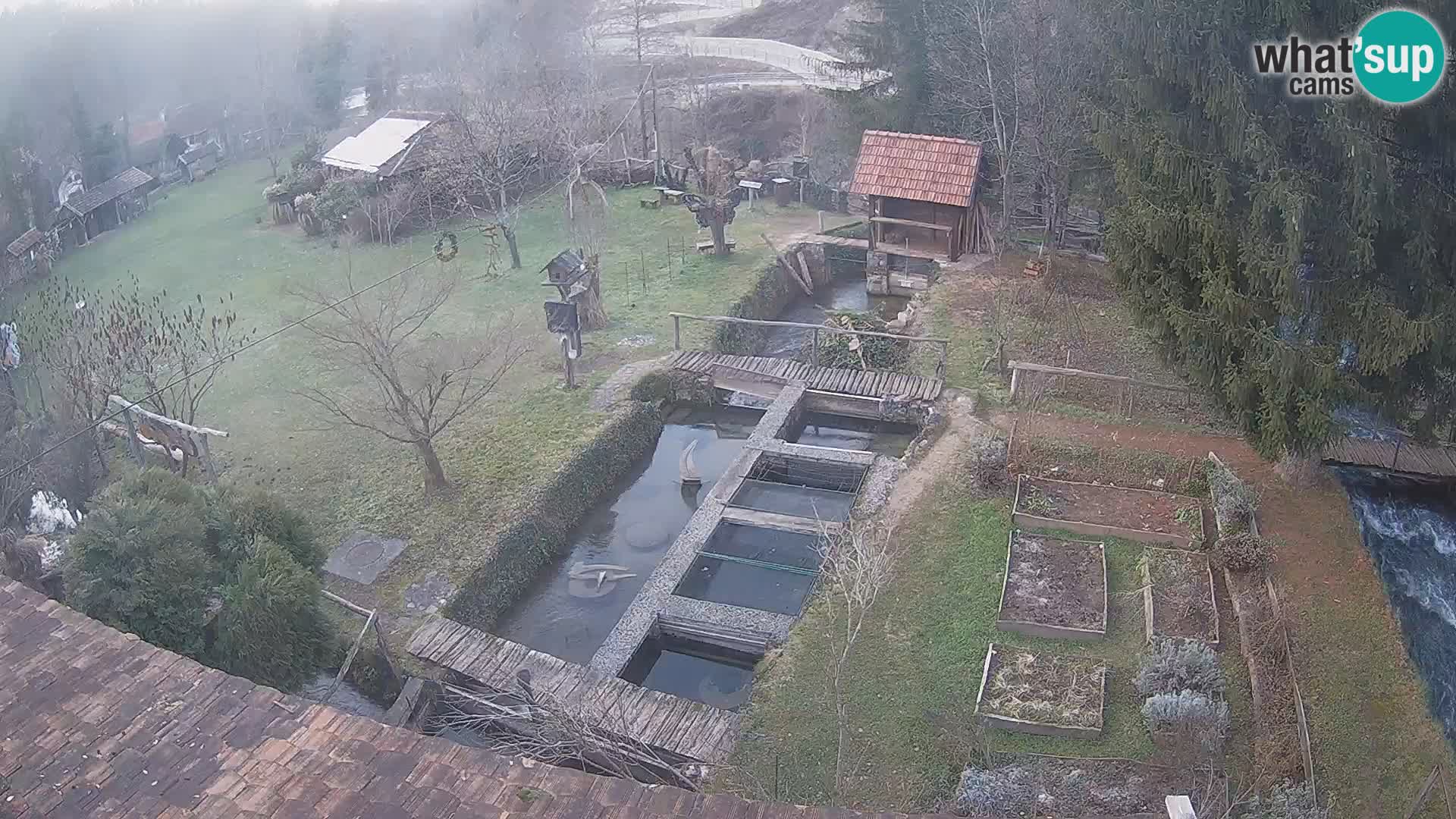 Live webcam Rastoke – river Slunjčica – Croatia