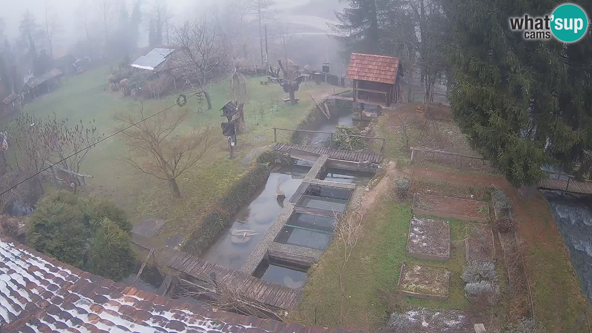 Cámara web en vivo Rastoke – río Slunjčica – Croacia