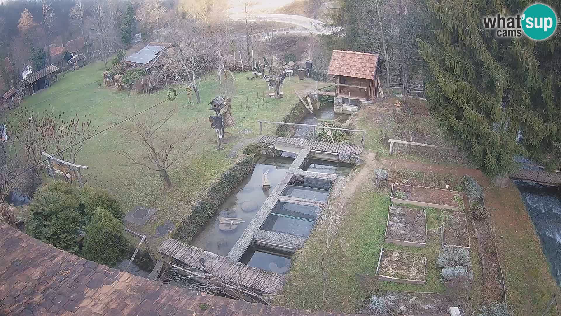 Cámara web en vivo Rastoke – río Slunjčica – Croacia