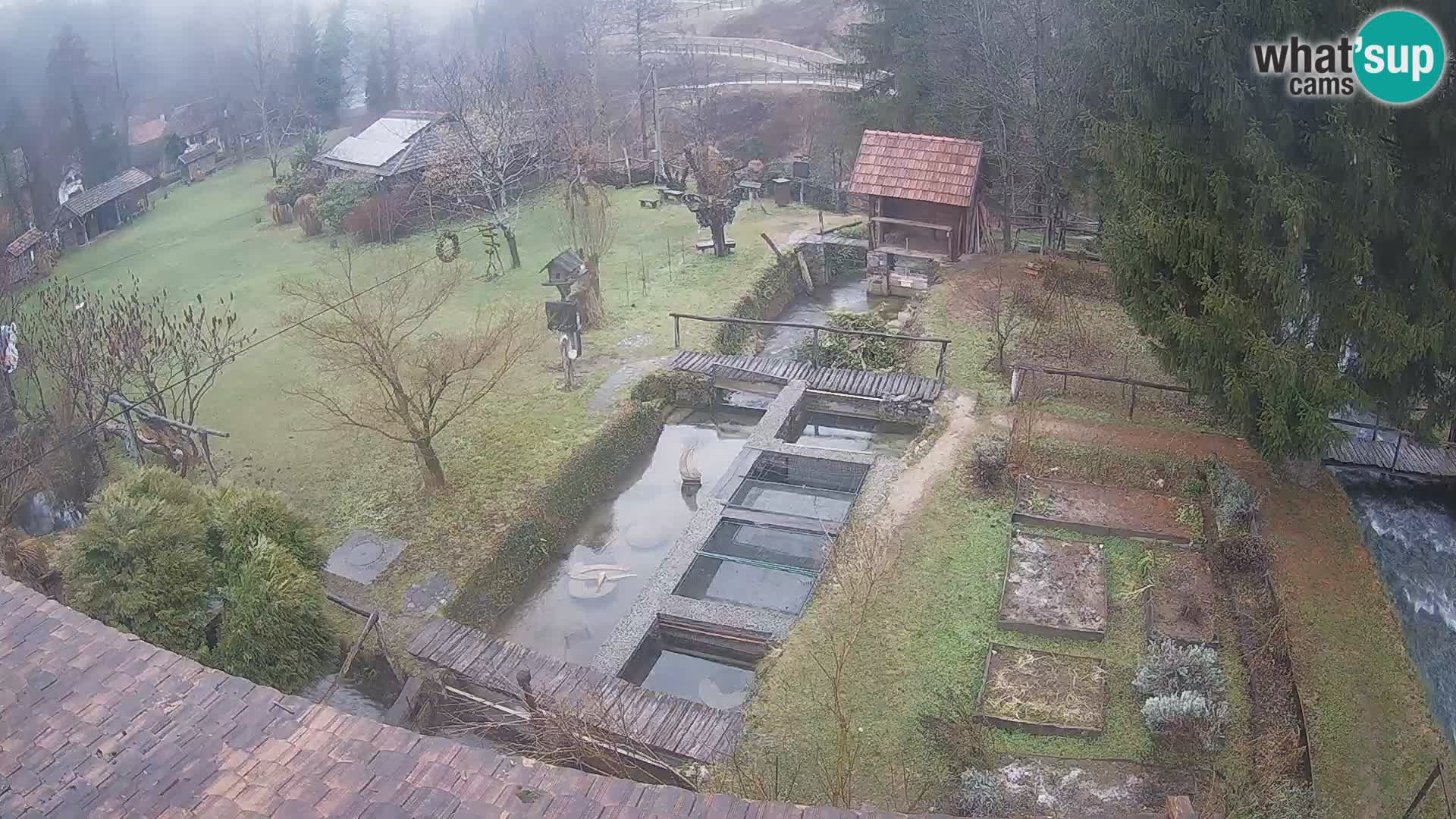 Live webcam Rastoke – river Slunjčica – Croatia