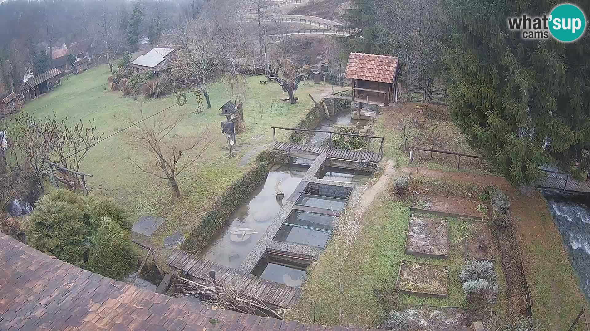 Cámara web en vivo Rastoke – río Slunjčica – Croacia