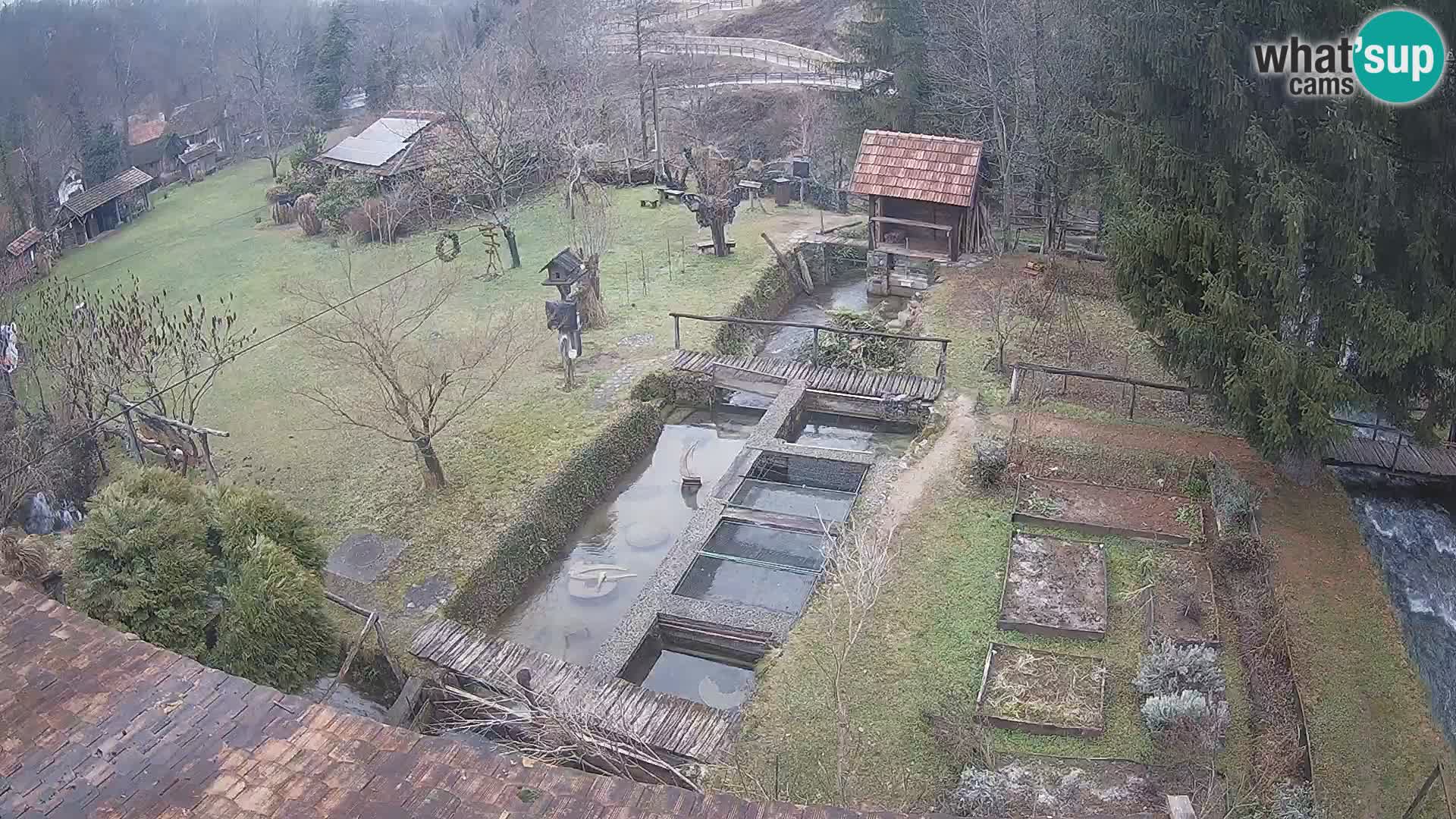 Live webcam Rastoke – river Slunjčica – Croatia