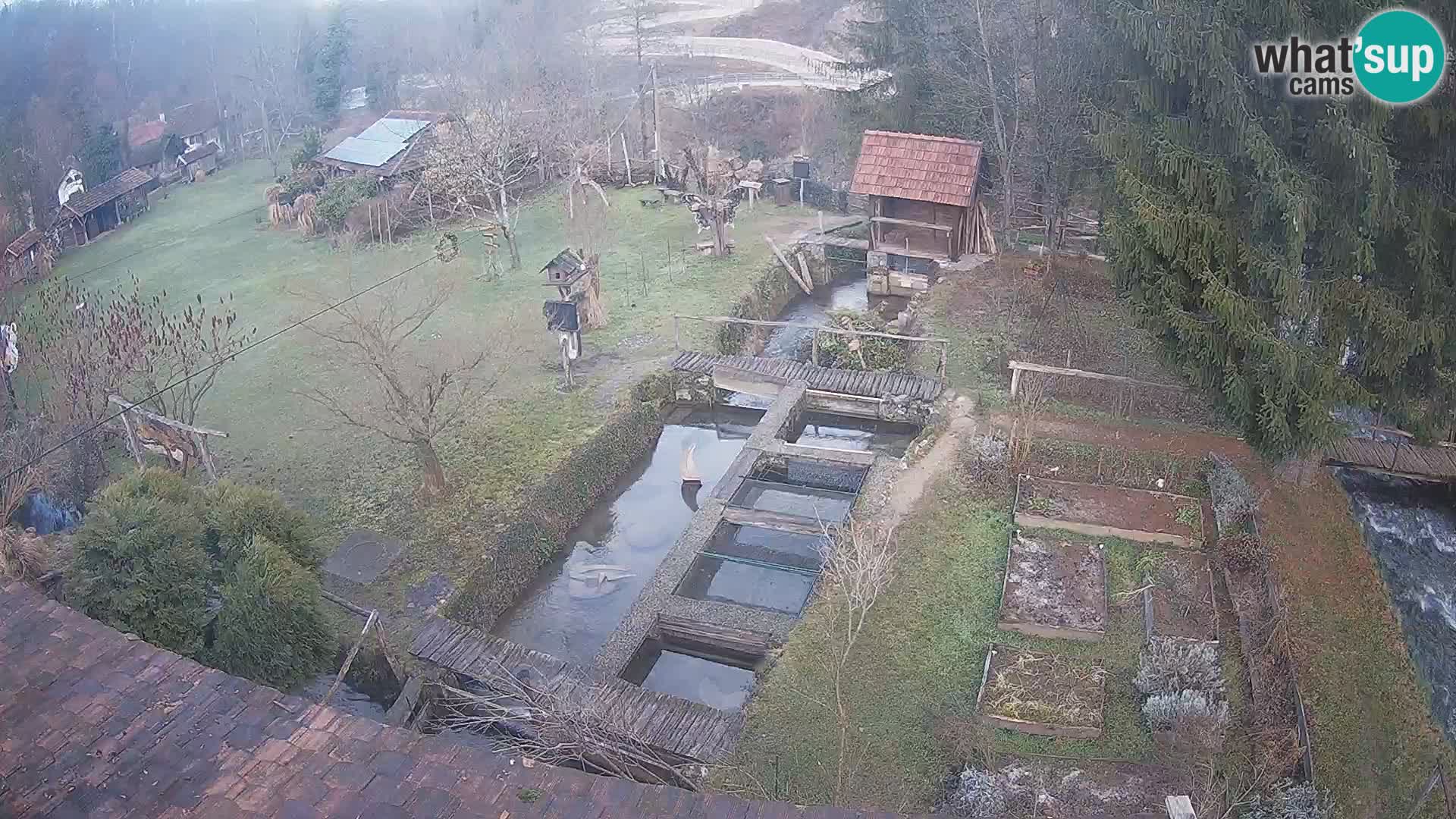 Live webcam Rastoke – river Slunjčica – Croatia