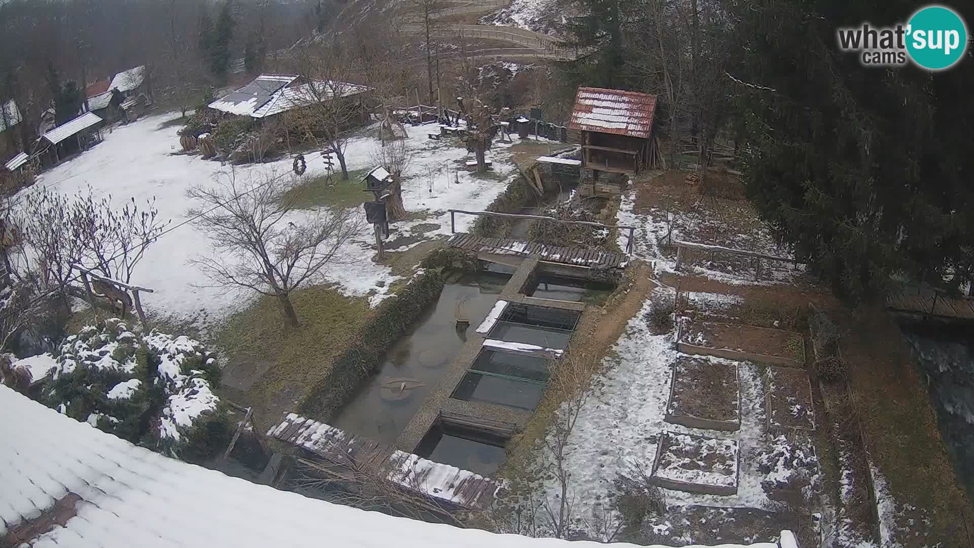 Cámara web en vivo Rastoke – río Slunjčica – Croacia