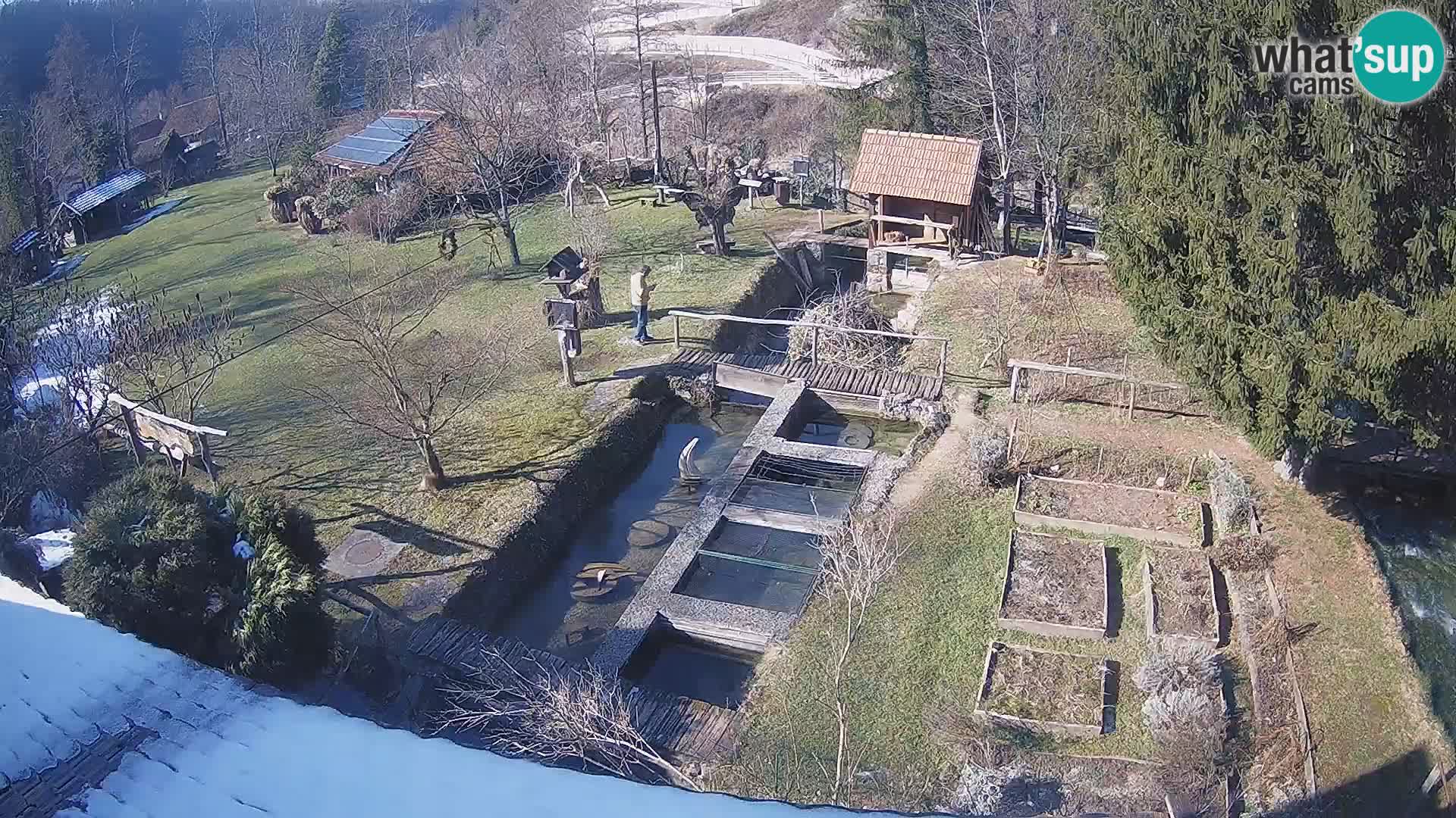 Spletna kamera v živo Rastoke – reka Slunjčica – Hrvaška