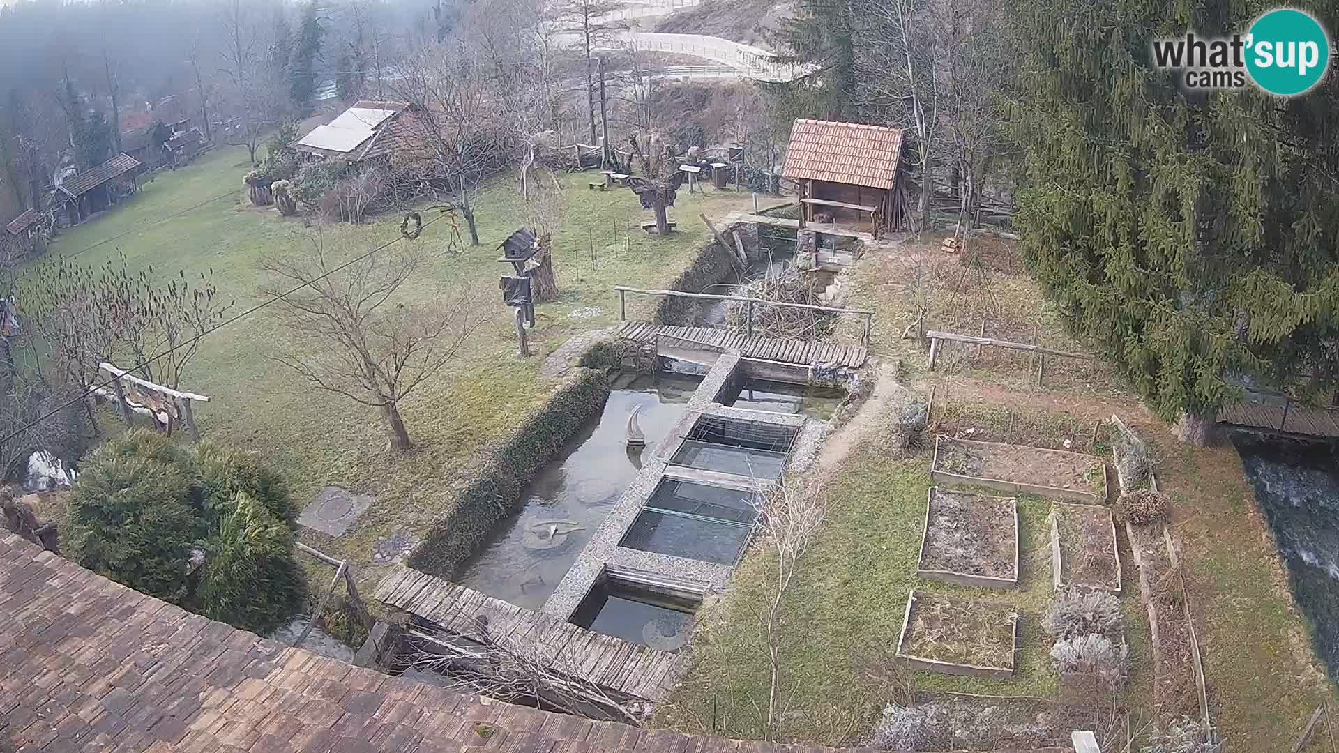 Web kamera uživo Rastoke – rijeka Slunjčica – Hrvatska