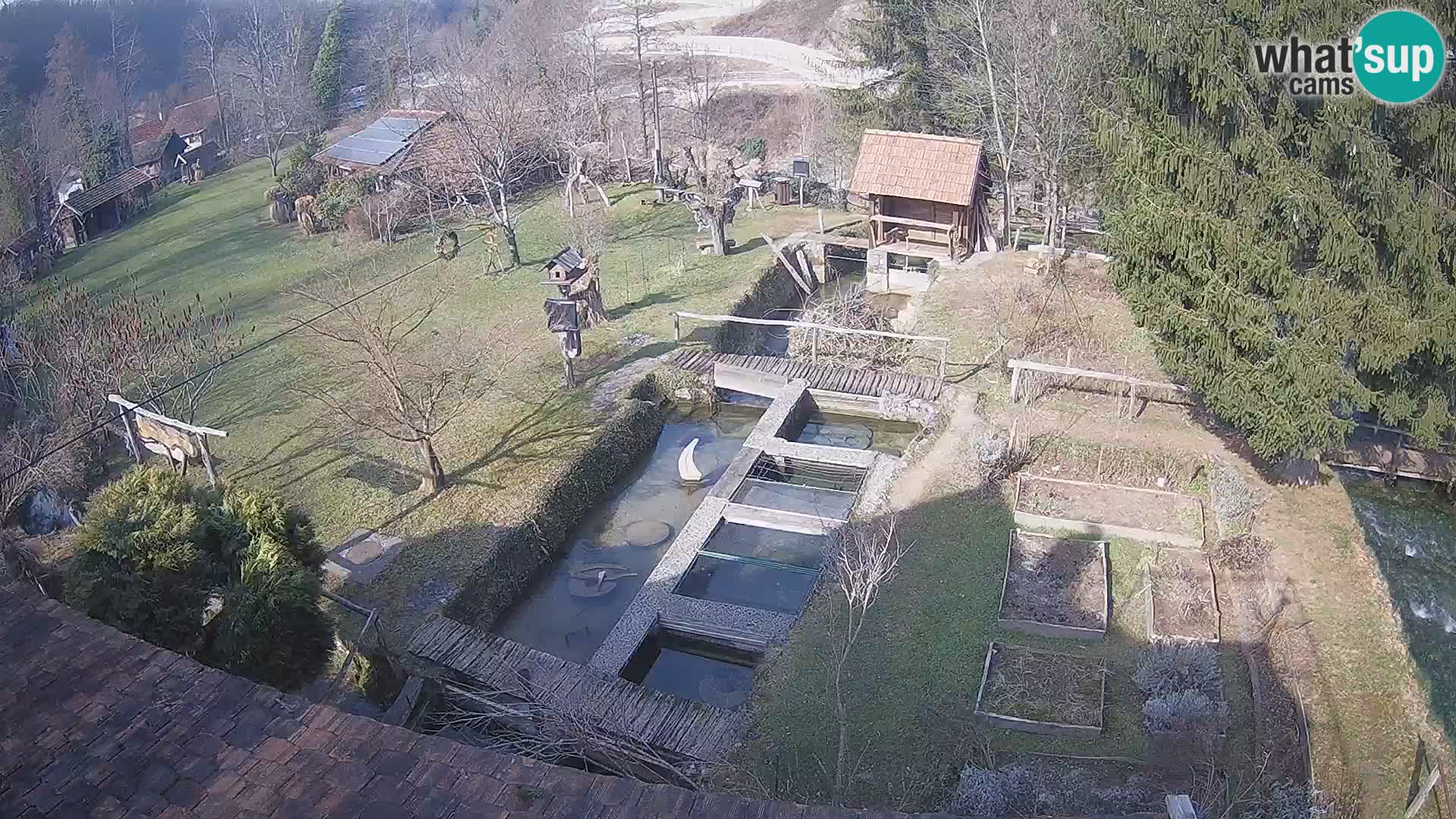 Spletna kamera v živo Rastoke – reka Slunjčica – Hrvaška