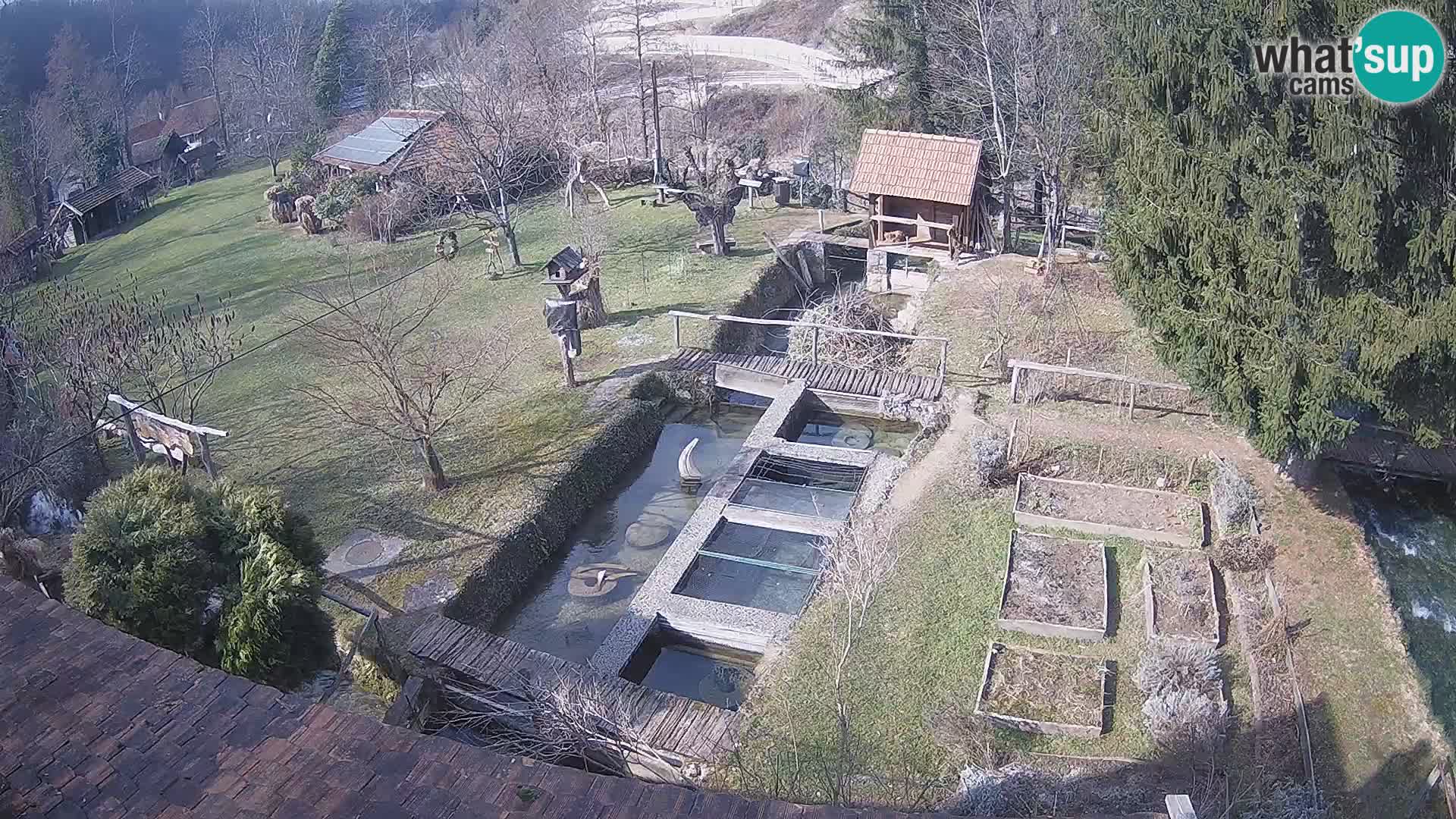 Live webcam Rastoke – river Slunjčica – Croatia