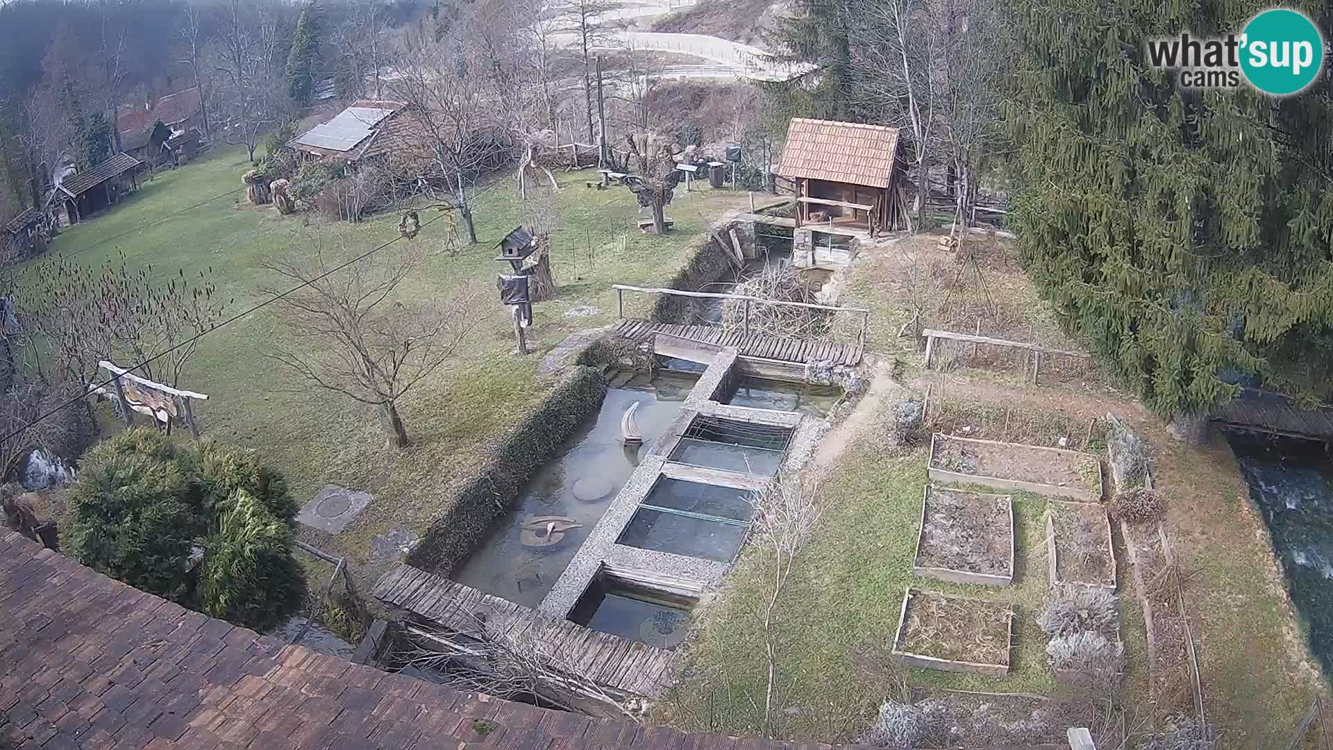 Web kamera uživo Rastoke – rijeka Slunjčica – Hrvatska