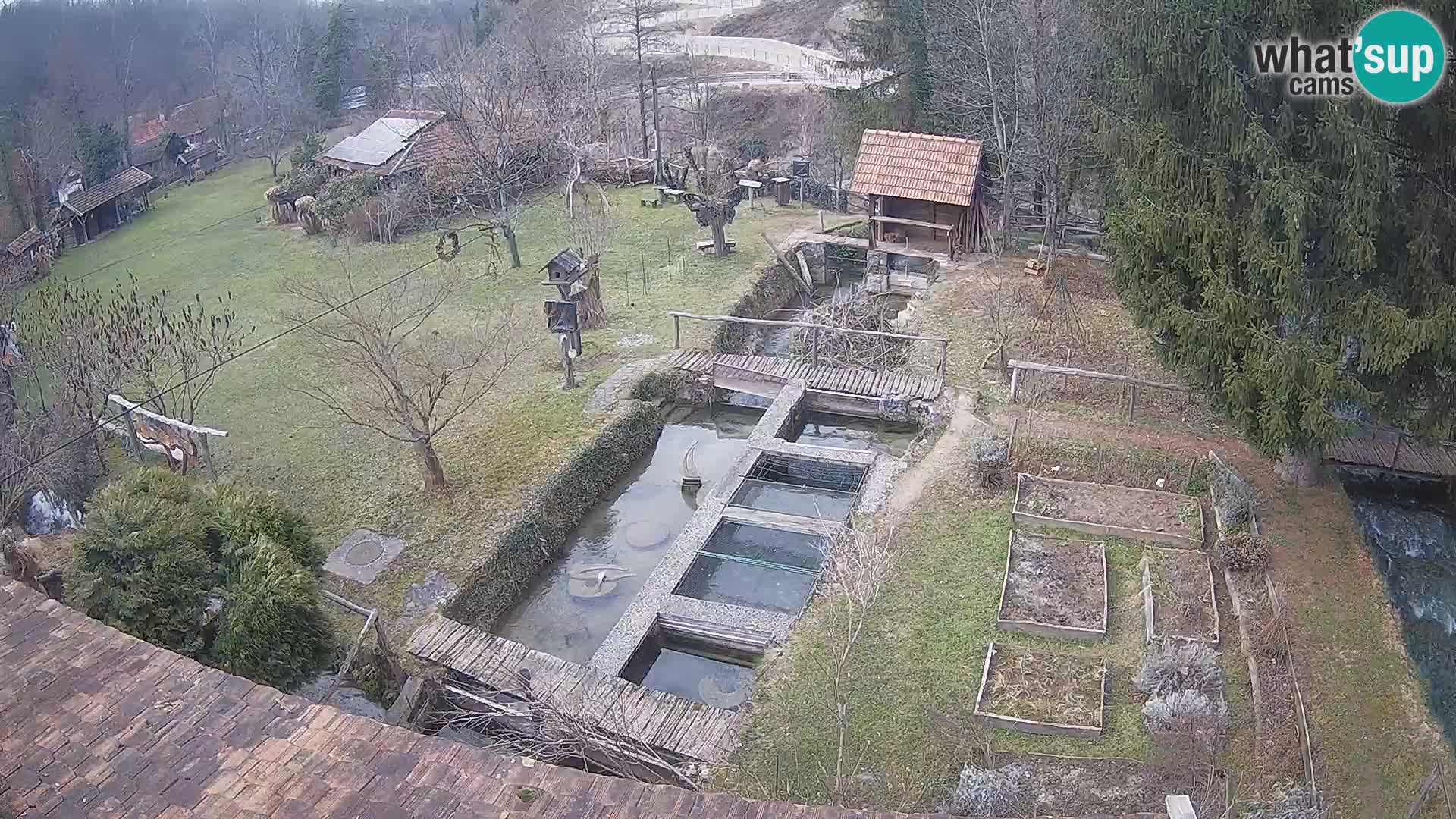 Live webcam Rastoke – river Slunjčica – Croatia