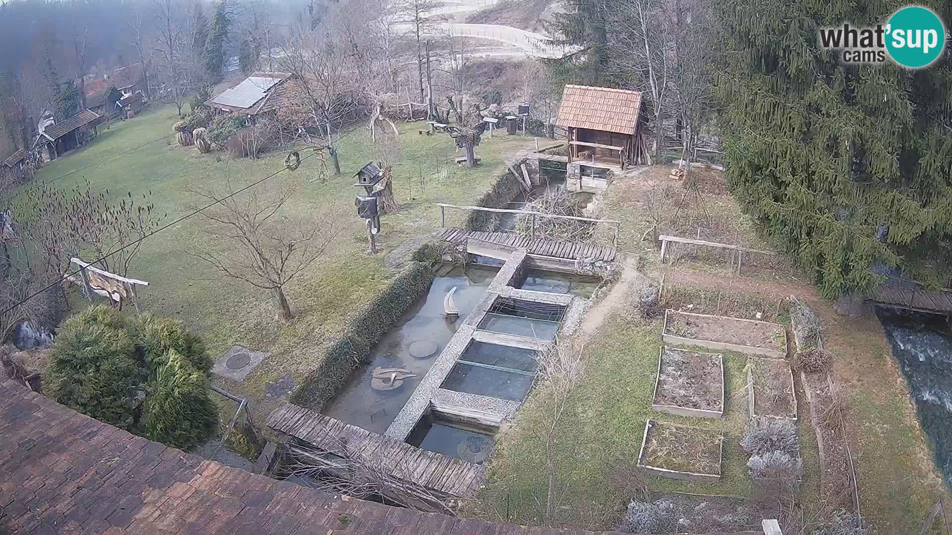 Cámara web en vivo Rastoke – río Slunjčica – Croacia