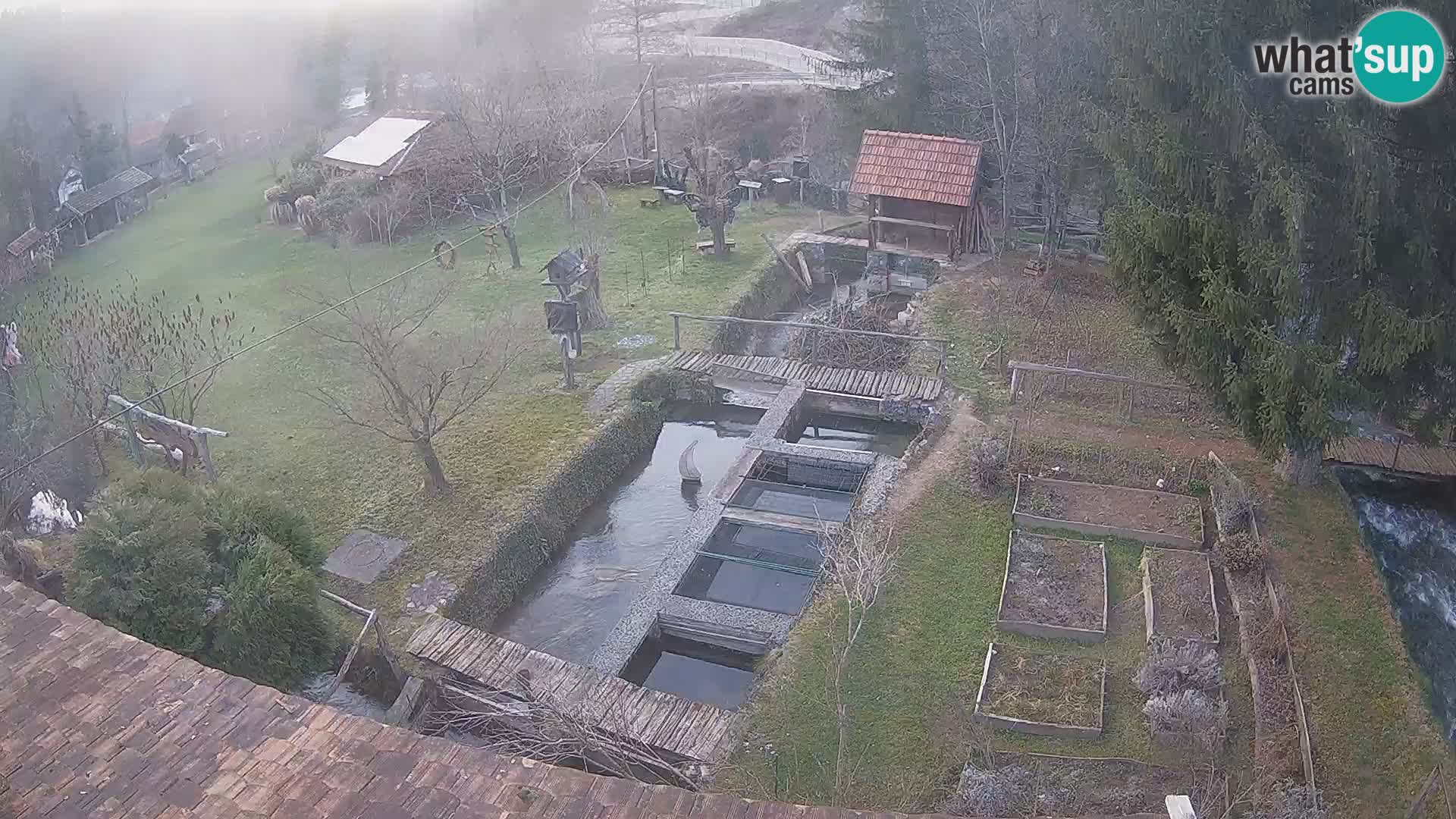 Live webcam Rastoke – river Slunjčica – Croatia