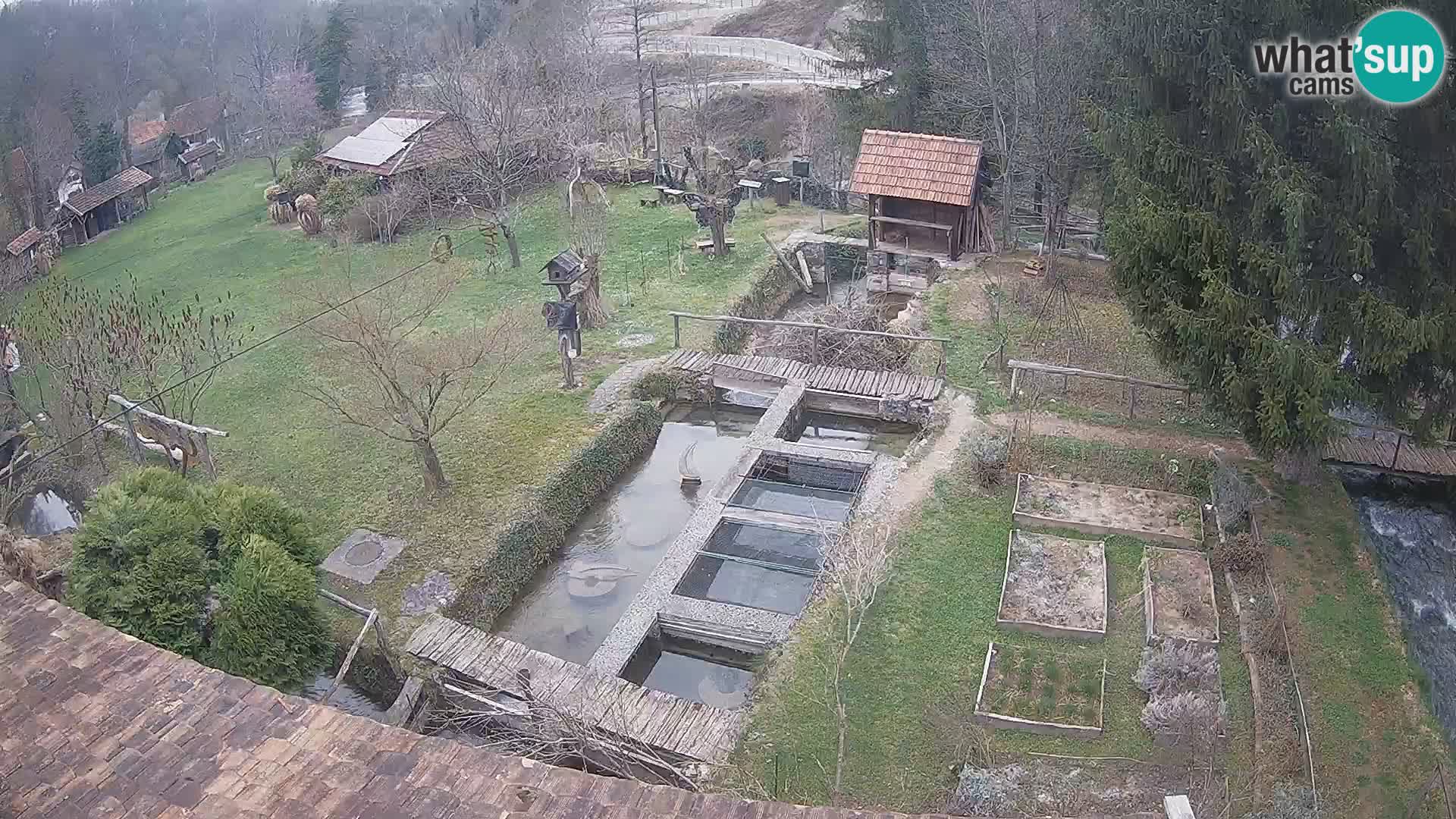 Live webcam Rastoke – river Slunjčica – Croatia