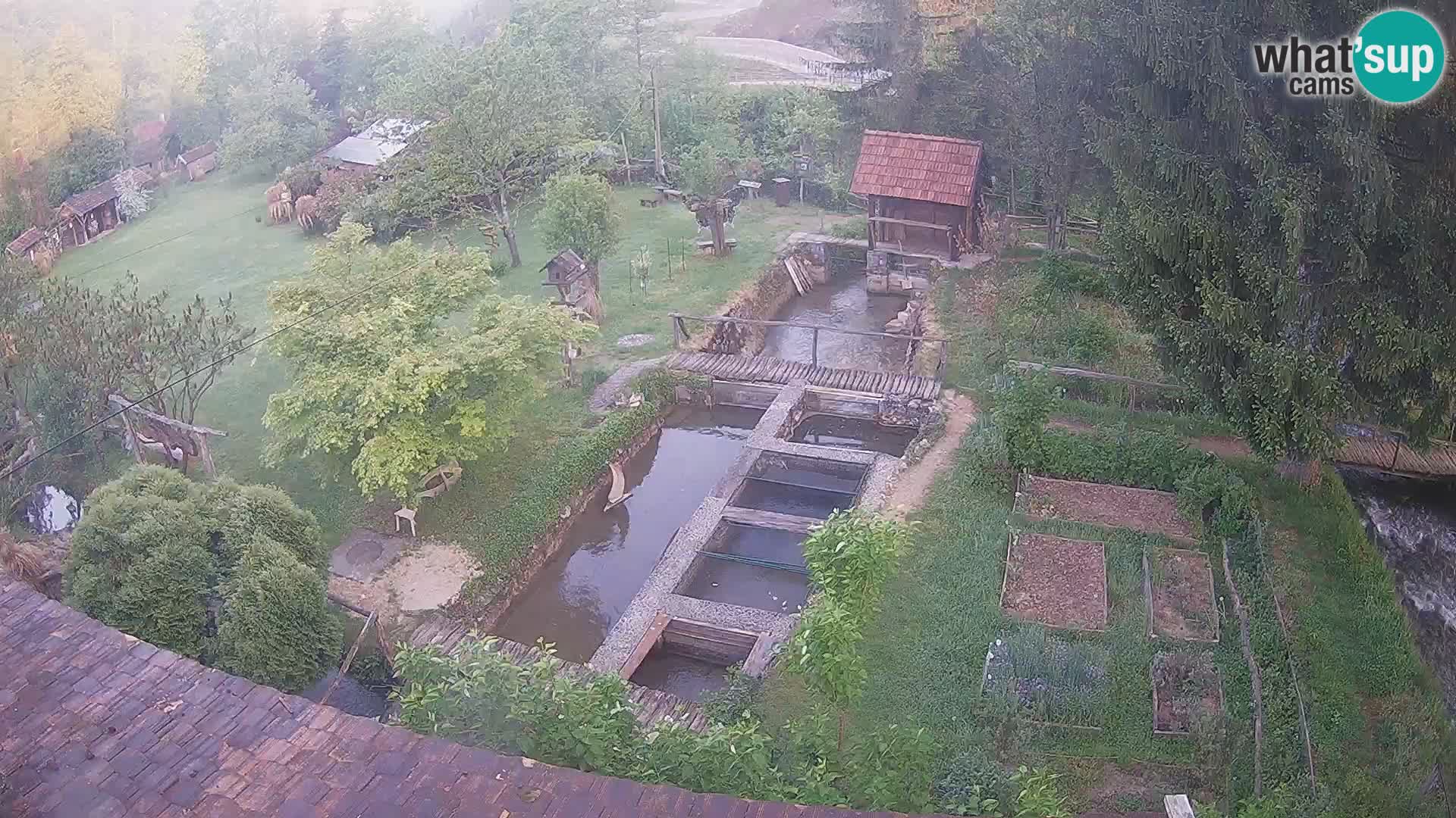Live webcam Rastoke – river Slunjčica – Croatia