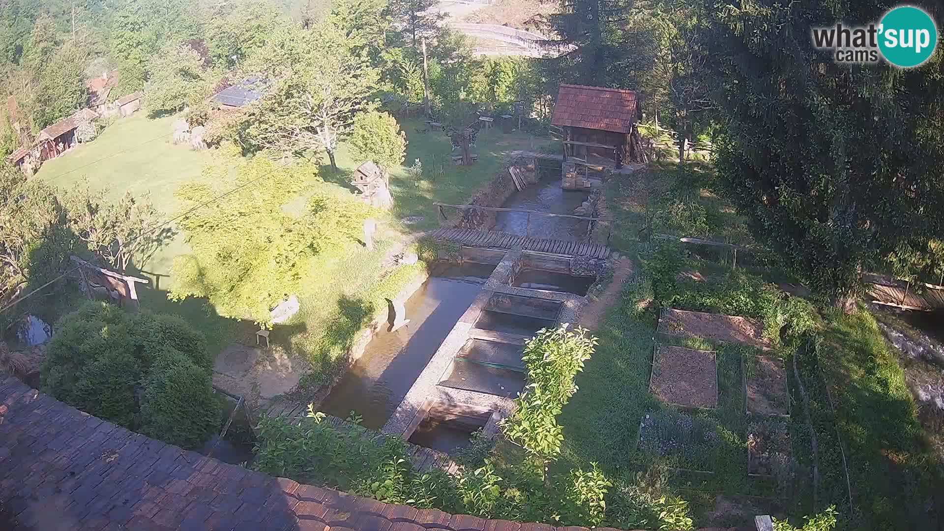 Live webcam Rastoke – river Slunjčica – Croatia