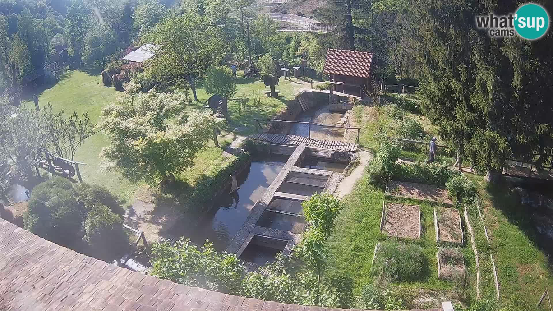 Web kamera uživo Rastoke – rijeka Slunjčica – Hrvatska