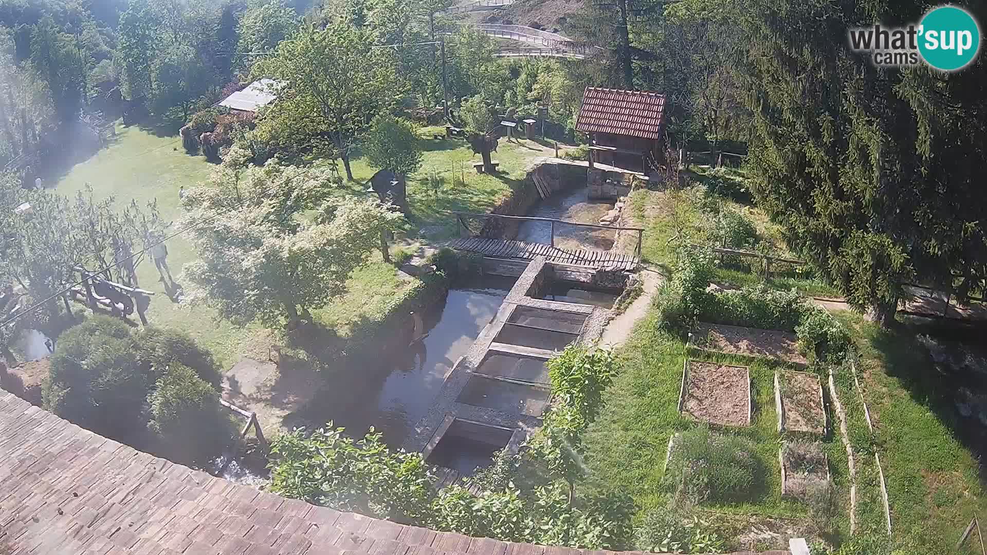 Web kamera uživo Rastoke – rijeka Slunjčica – Hrvatska